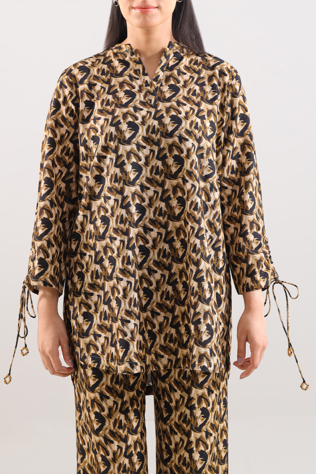 Printed Khaddar Stitched 2 Piece (Shirt/Trouser)126581