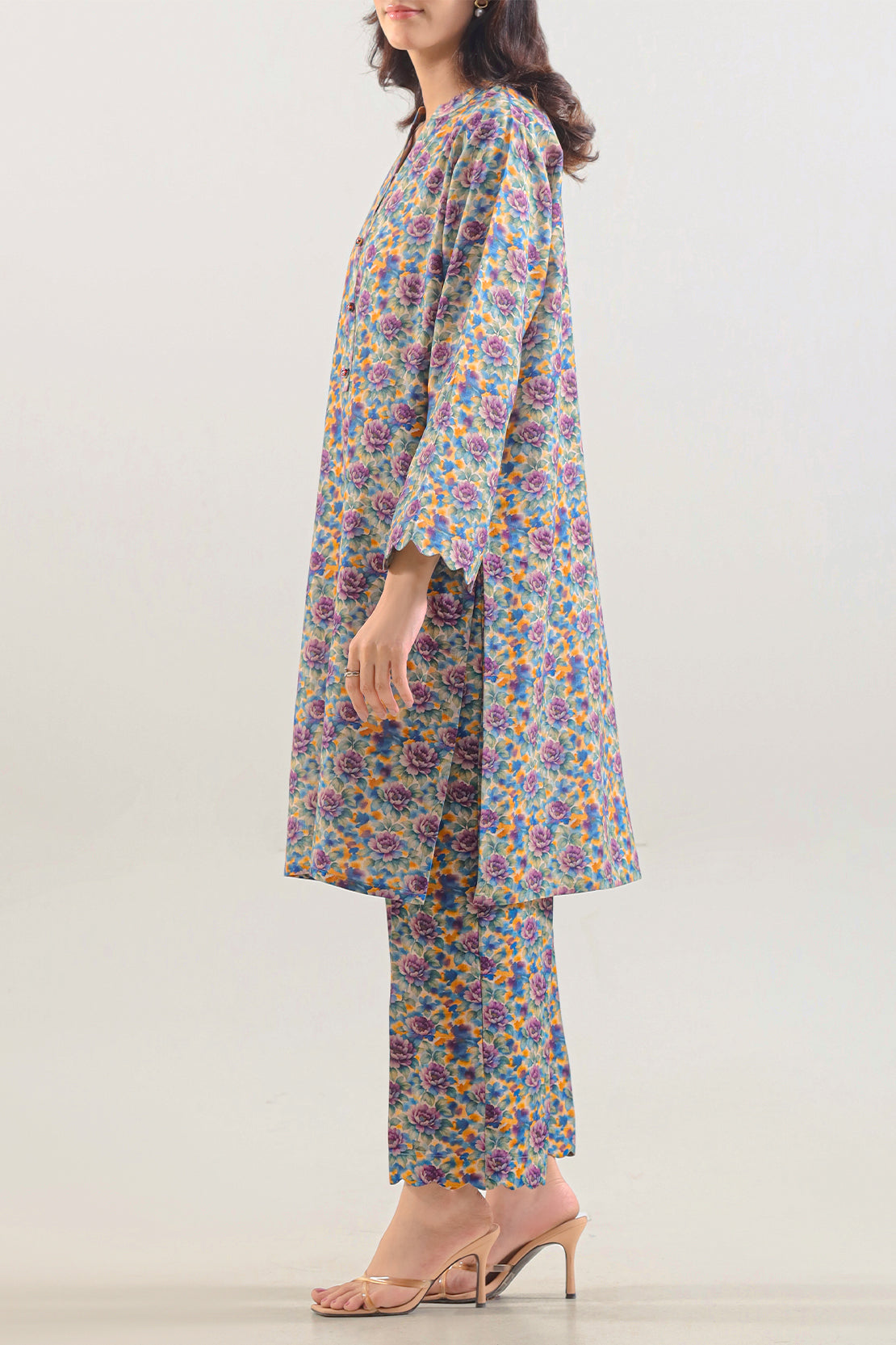 Printed Khaddar Stitched 2 Piece (Shirt/Trouser)126567