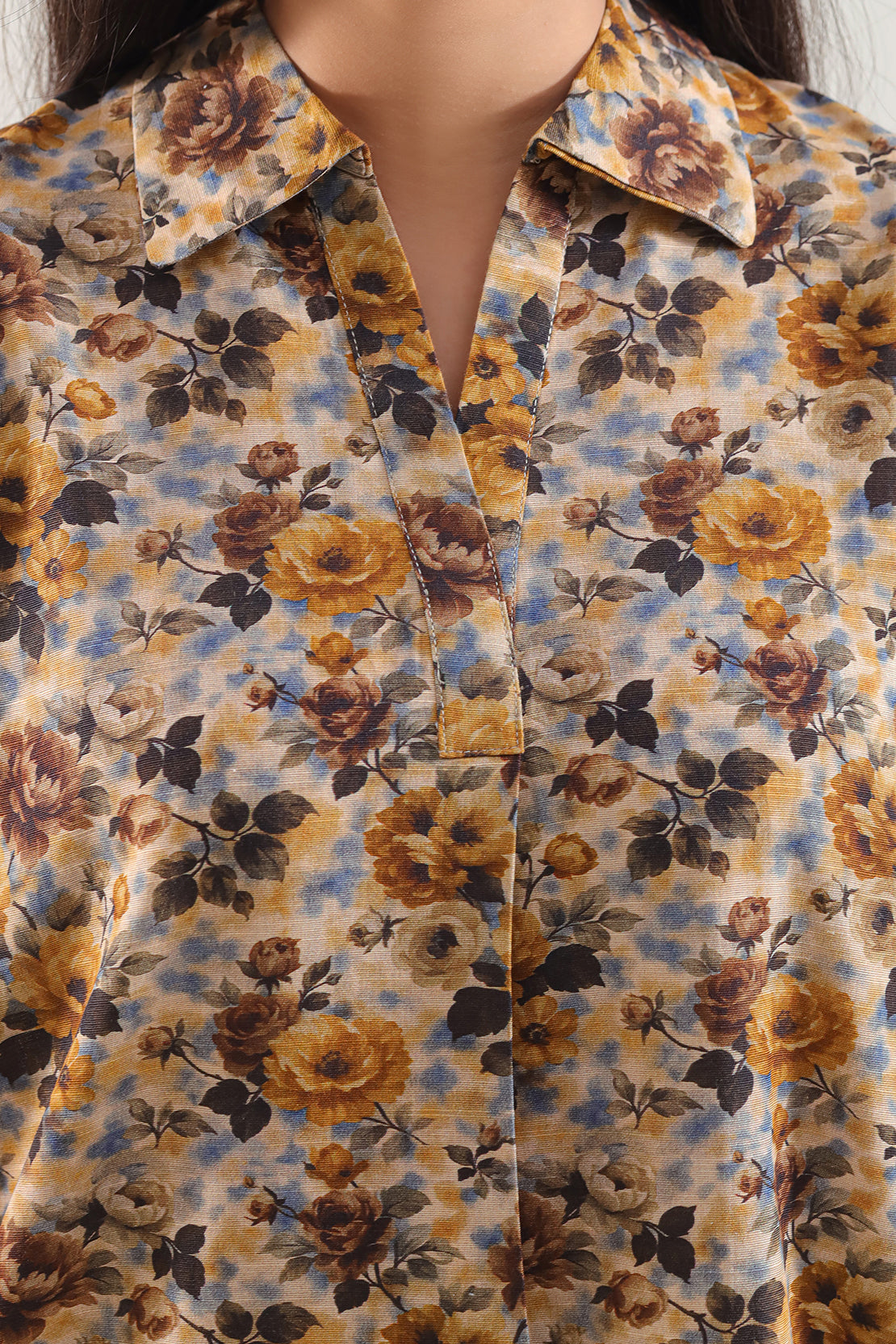 Printed Khaddar Stitched 2 Piece (Shirt/Trouser)126553