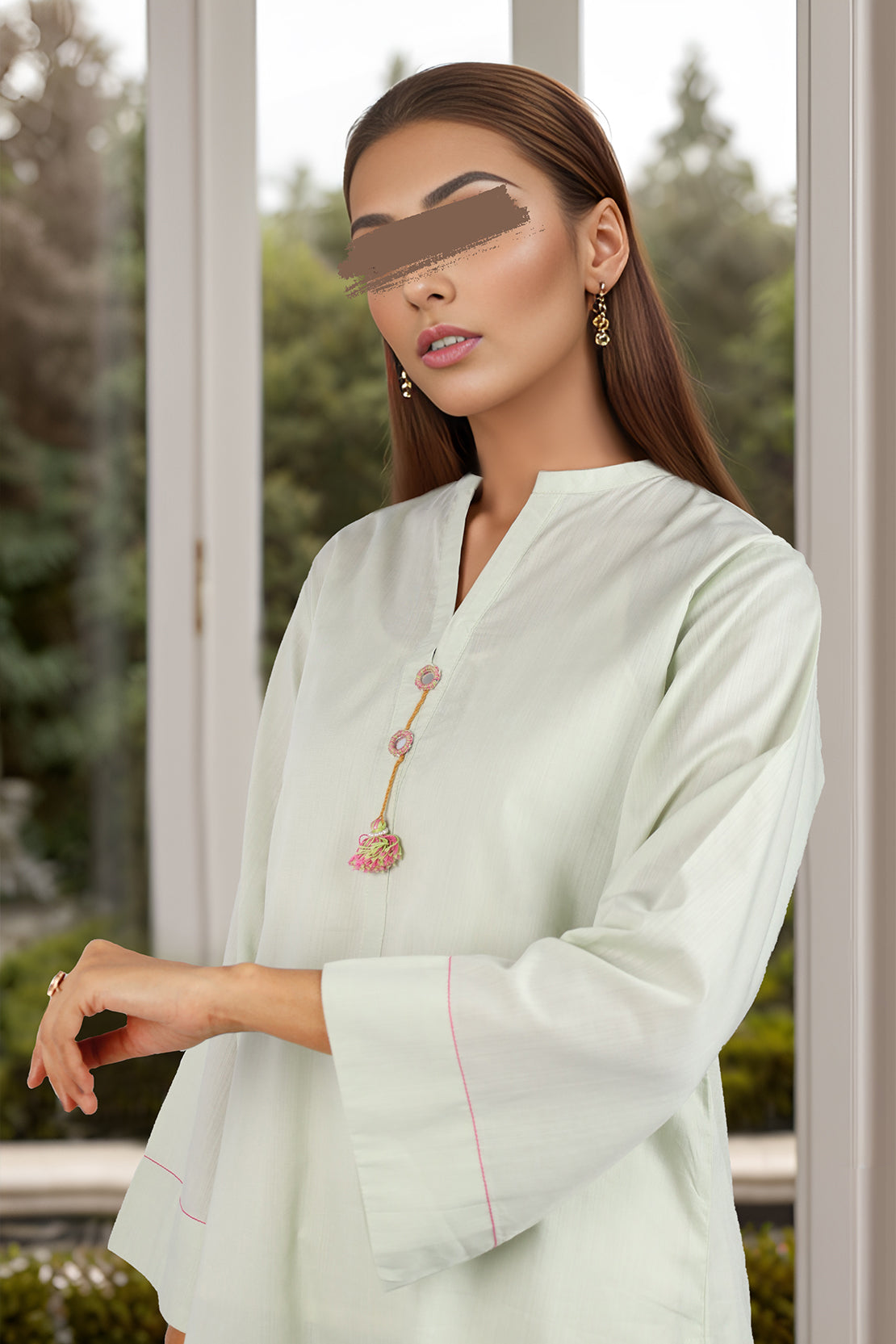 Solid Soft Raw Silk Stitched 2 Piece (Shirt/Trouser)47777