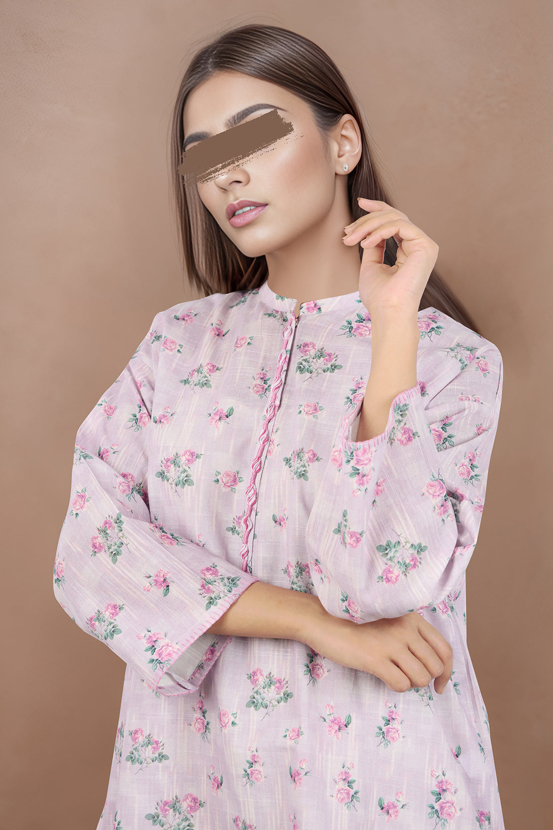 Printed Khaddar Stitched Shirt50920