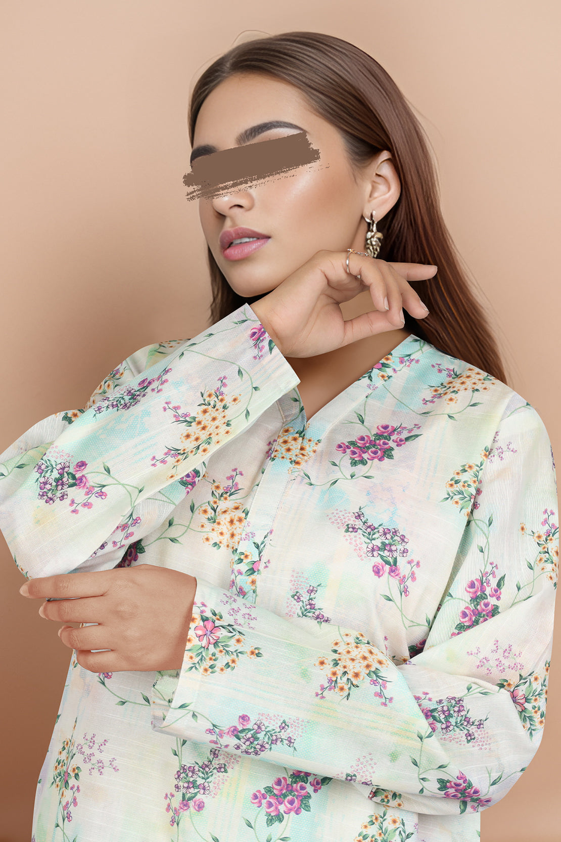 Printed Khaddar Stitched 2 Piece (Shirt/Trouser)48114
