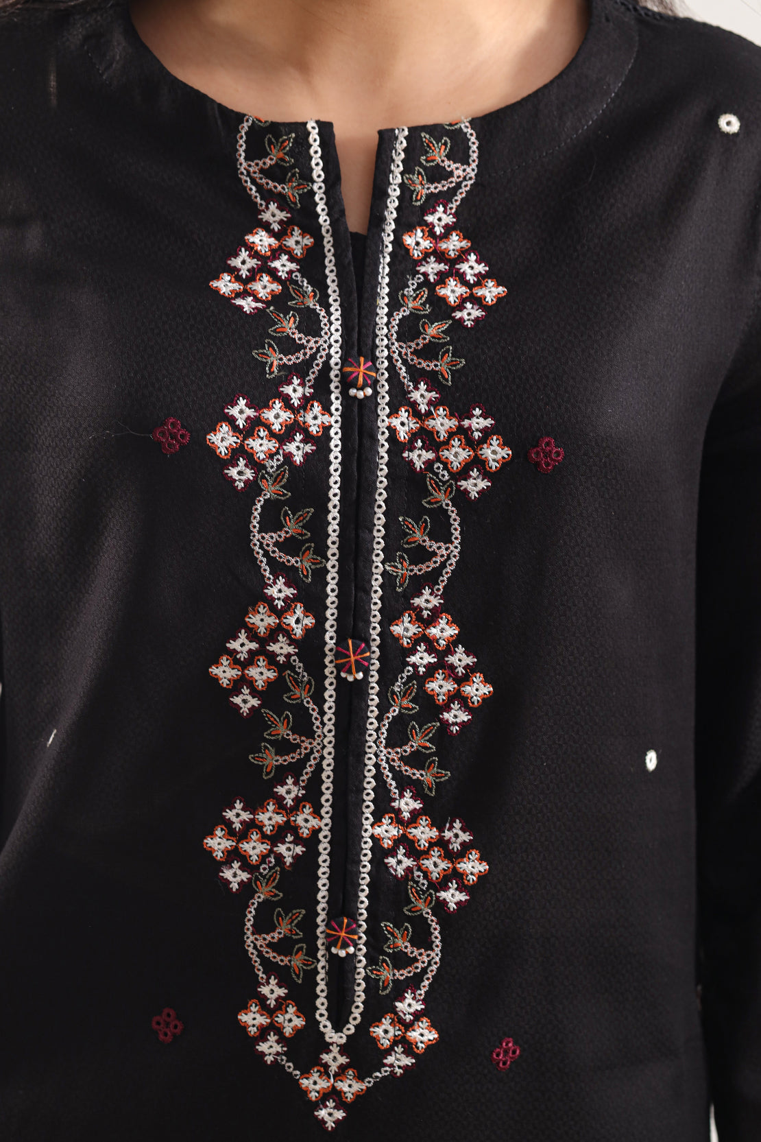 Luxury Pret Embroidered Cotton Jacquard Stitched 3 Piece108413