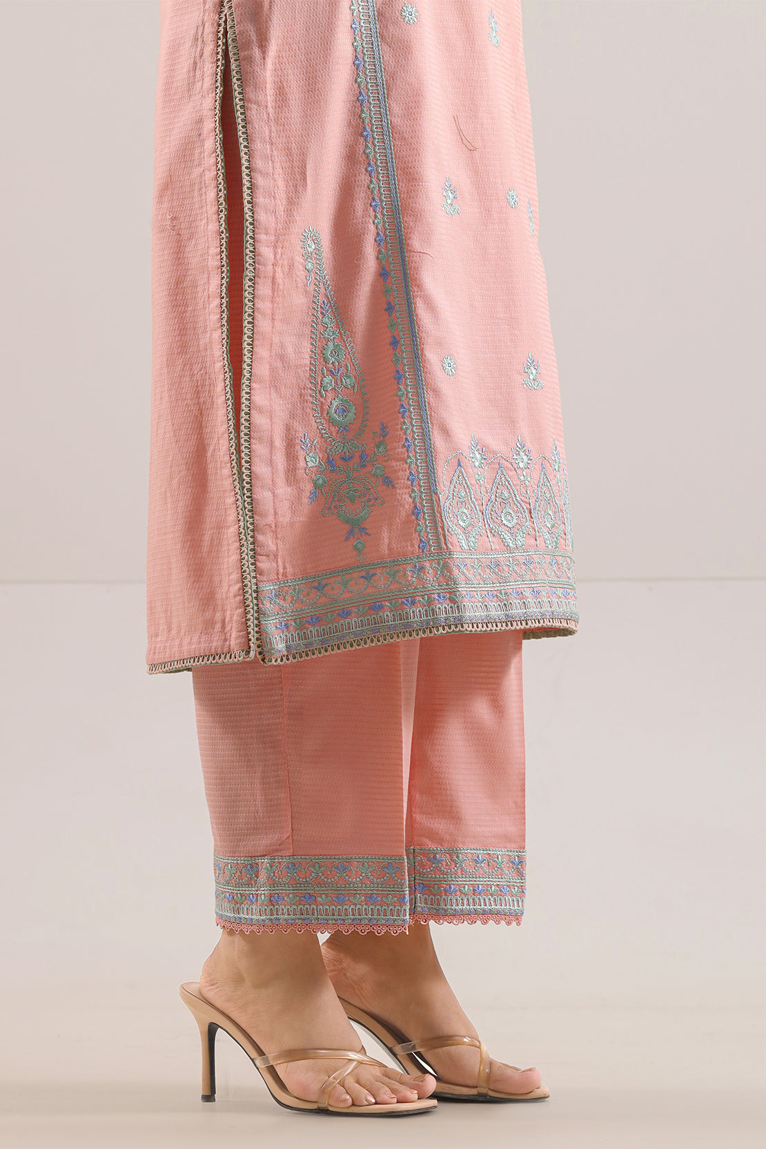 Luxury Pret Embroidered Cotton Jacquard Stitched 3 Piece107998