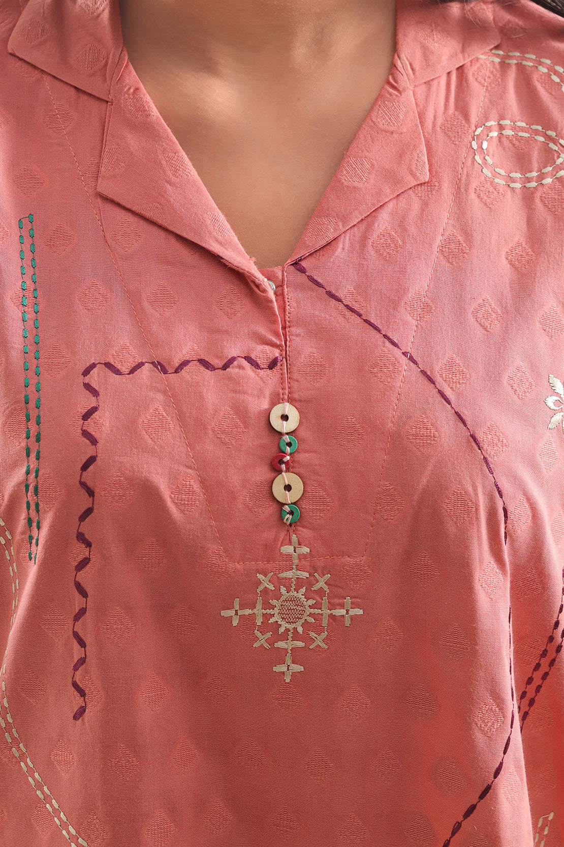 Embroidered Cotton Jacquard Stitched 2 Piece (Shirt/Trouser)120951