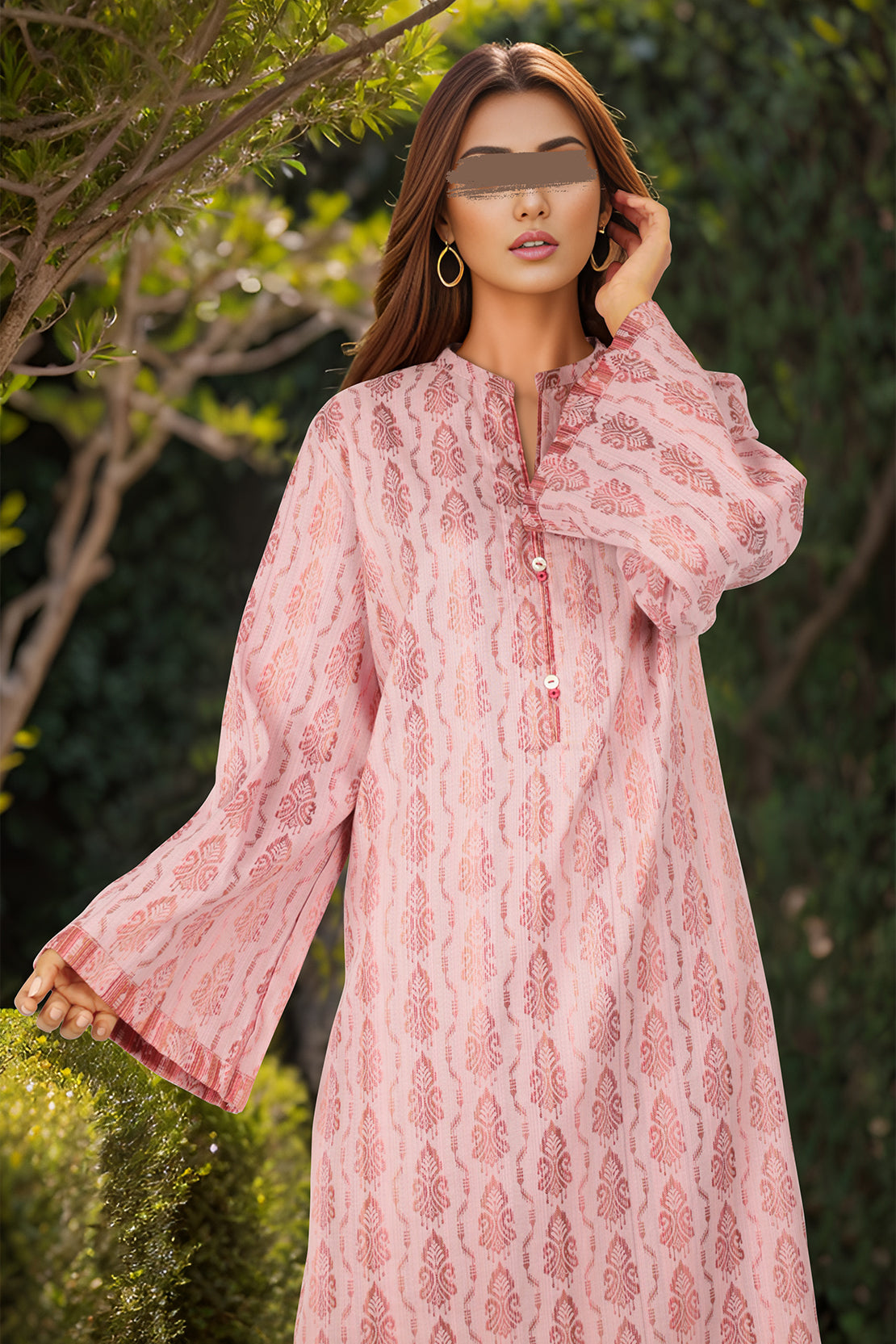 Cotton Jacquard Stitched 2 Piece (Shirt/Trouser)61743