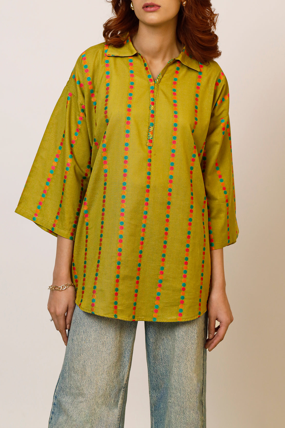 Cotton Jacquard Stitched 2 Piece (Shirt/Trouser)59360