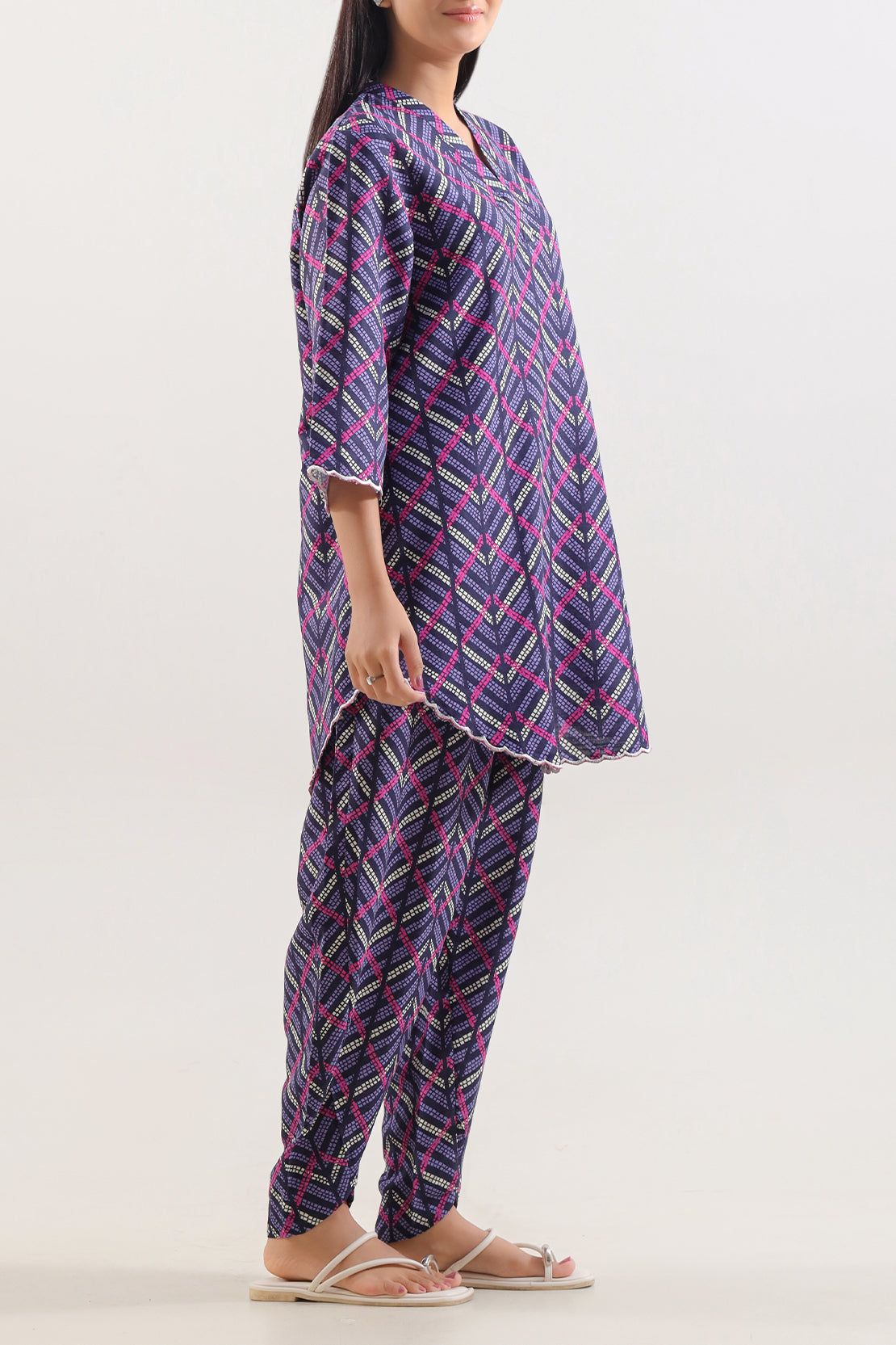 Printed Khaddar Stitched 2 Piece (Shirt/Trouser)76292