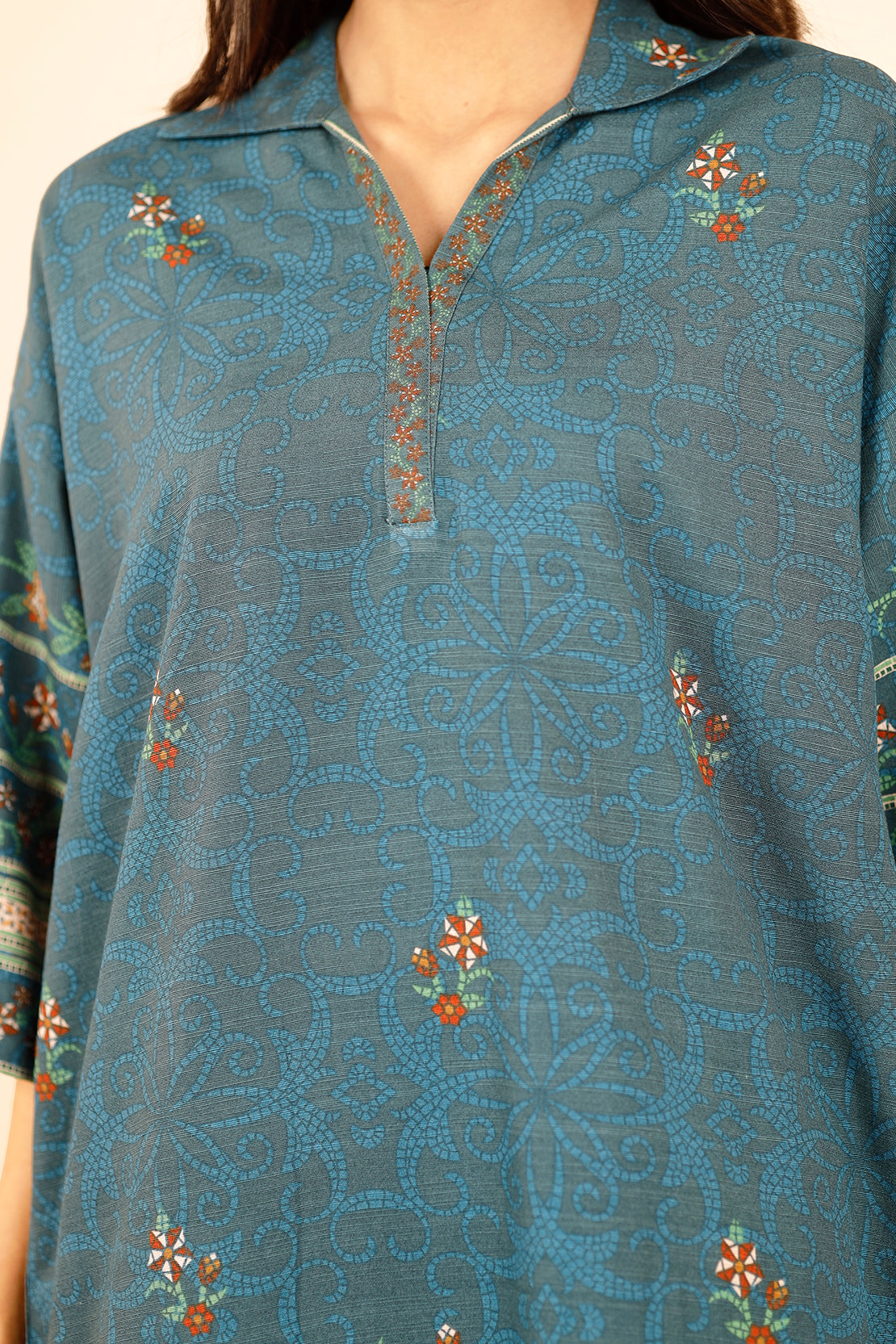 Printed Khaddar Stitched 2 Piece (Shirt/Trouser)76306