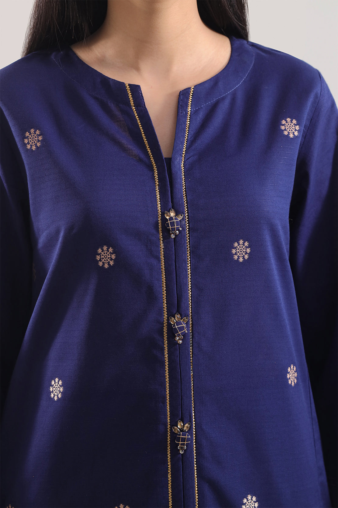 Cotton Jacquard Stitched 2 Piece (Shirt/Trouser)103908