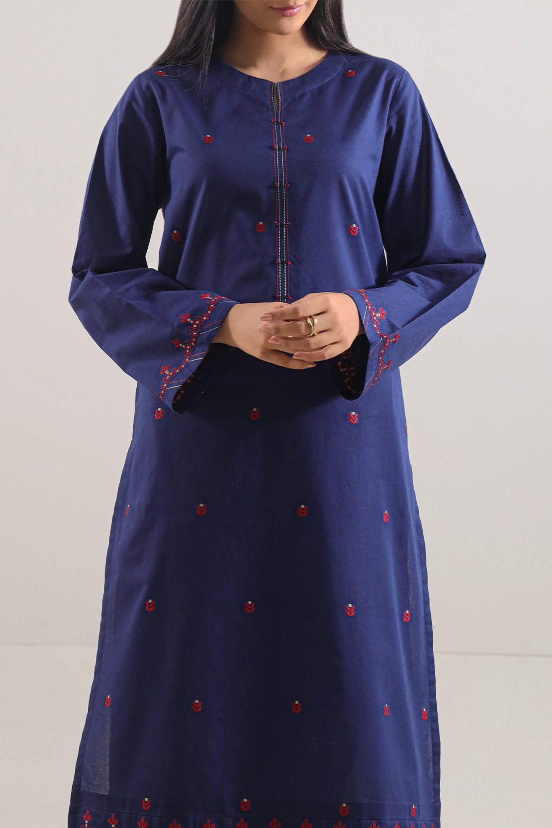 Cotton Jacquard Stitched 2 Piece (Shirt/Trouser)103915