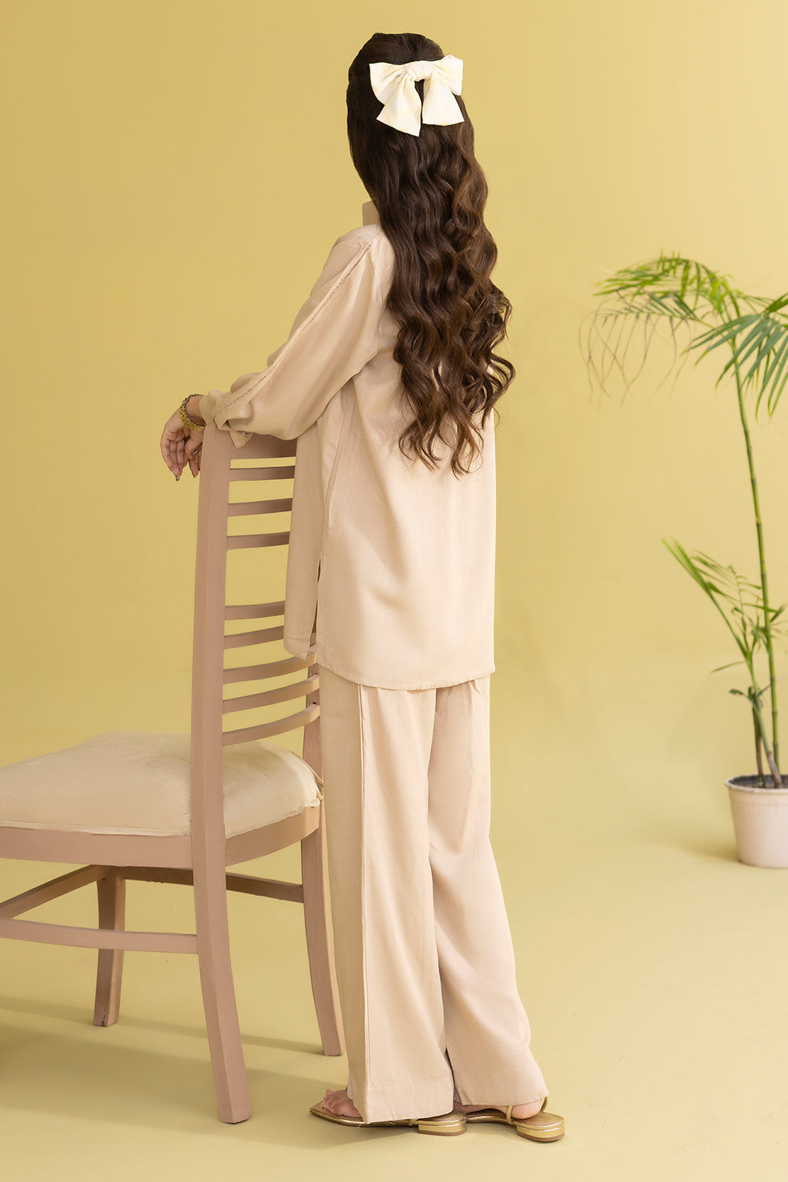 Solid Acrylic Stitched Shirt/Trouser 2 Piece79271