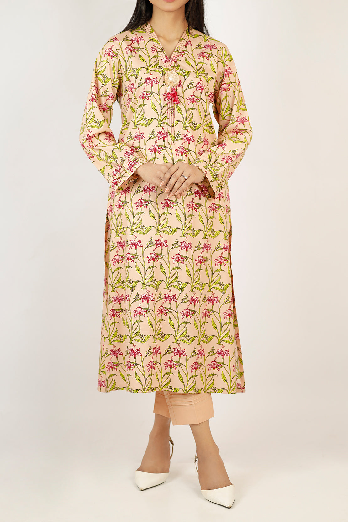 Printed Soft Touch Cotton Stitched 2 Piece (Shirt/Trouser)79146