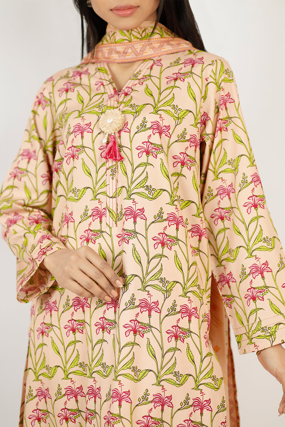 Printed Soft Touch Cotton Stitched 2 Piece (Shirt/Trouser)79146