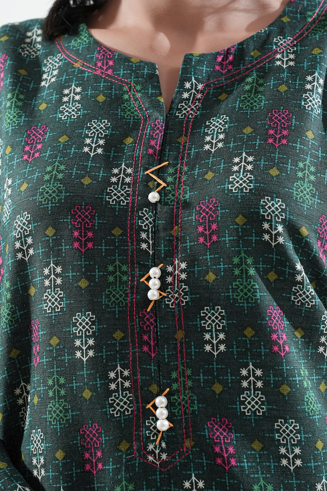 Printed Khaddar Stitched Shirt74069