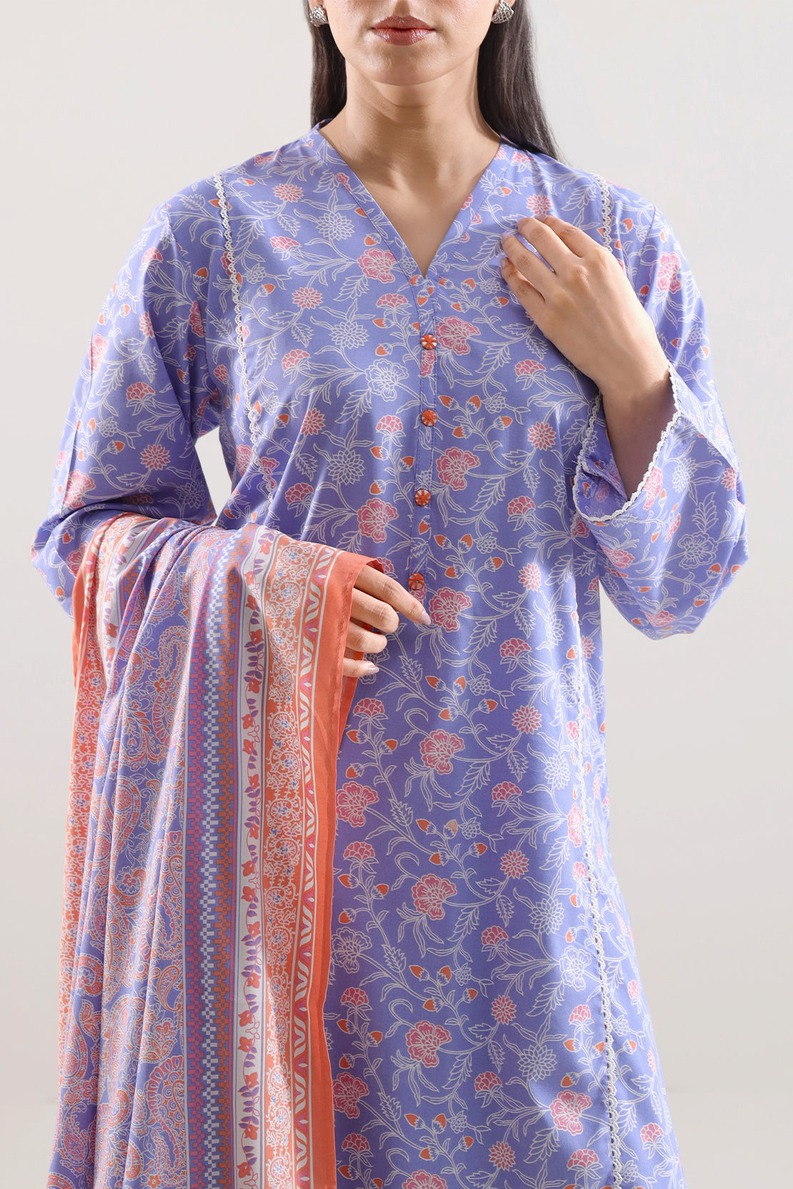 Printed Soft Touch Cotton Stitched 2 Piece (Shirt/Trouser)76500