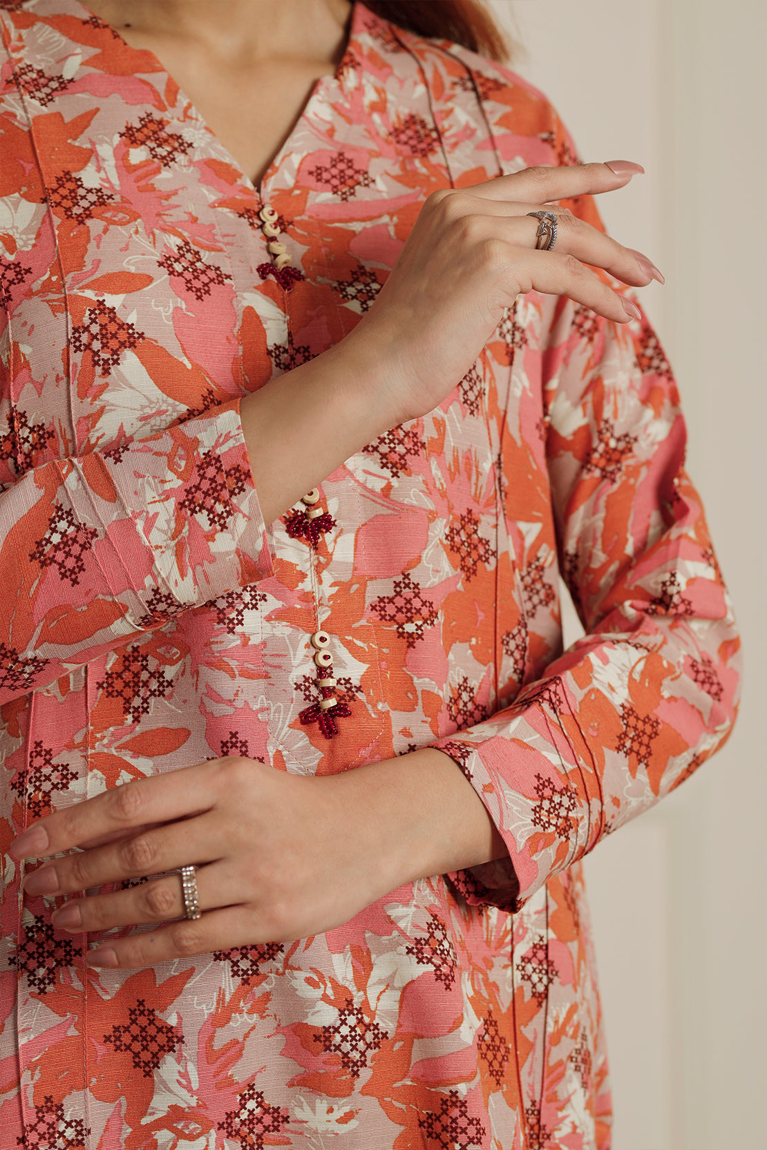 Printed Khaddar Stitched 2 Piece (Shirt/Trouser)74839