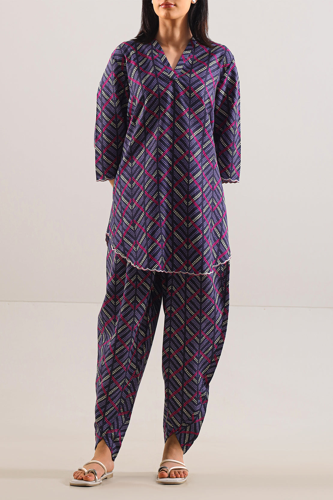 Printed Khaddar Stitched 2 Piece (Shirt/Trouser)76299