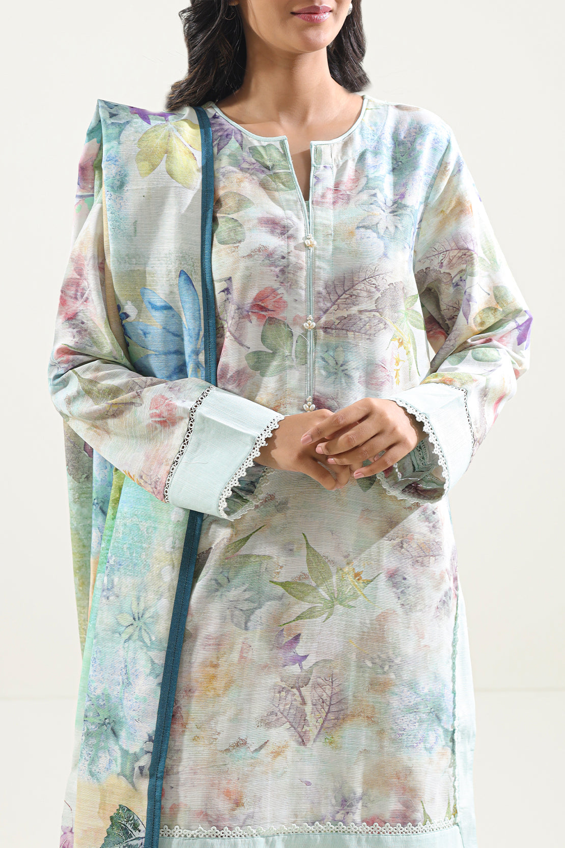 Printed Khaddar Stitched 2 Piece Shirt/Dupatta78440