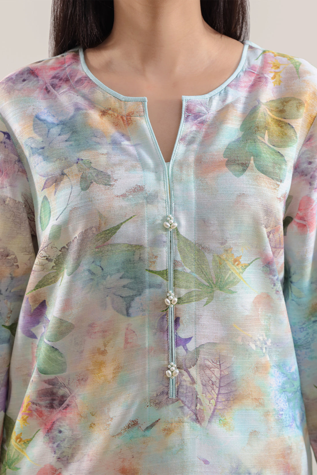 Printed Khaddar Stitched Shirt78384