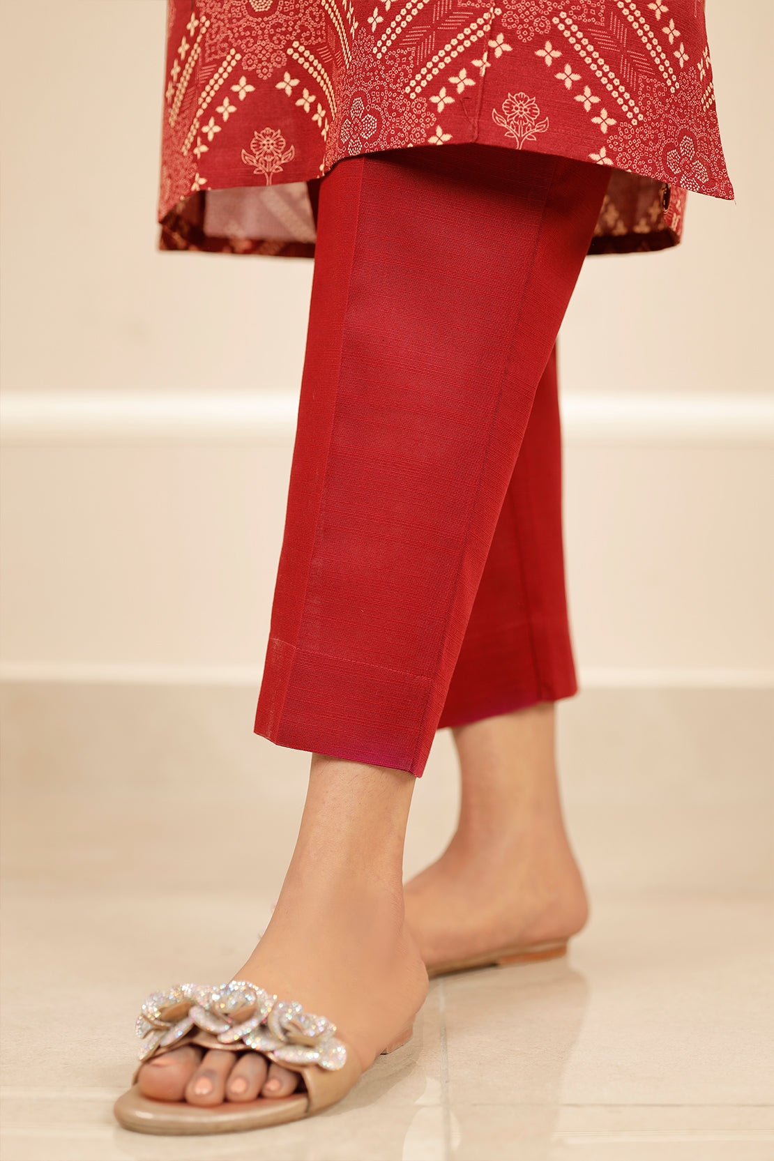 Printed Khaddar Stitched 2 Piece (Shirt/Trouser)75124