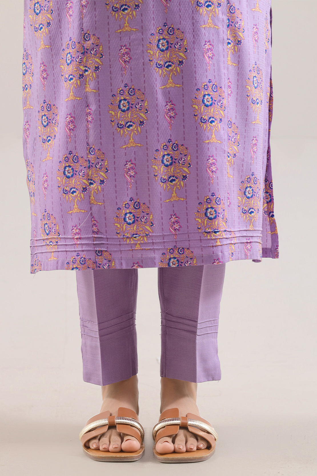 Printed Fancy Jacquard Khaddar Stitched Shirt76486