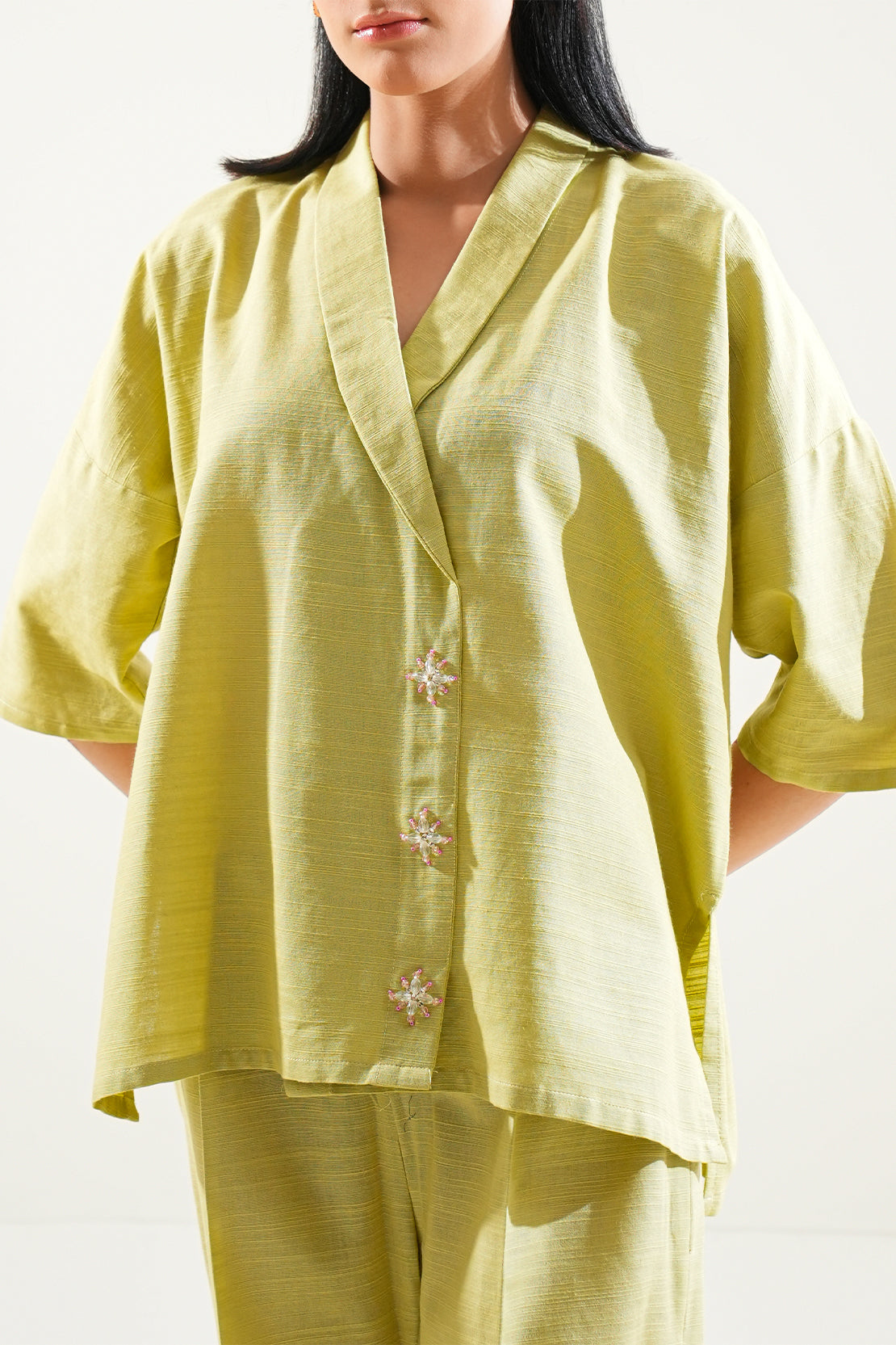 Solid Soft Raw Silk Stitched 2 Piece (Shirt/Trouser)83133