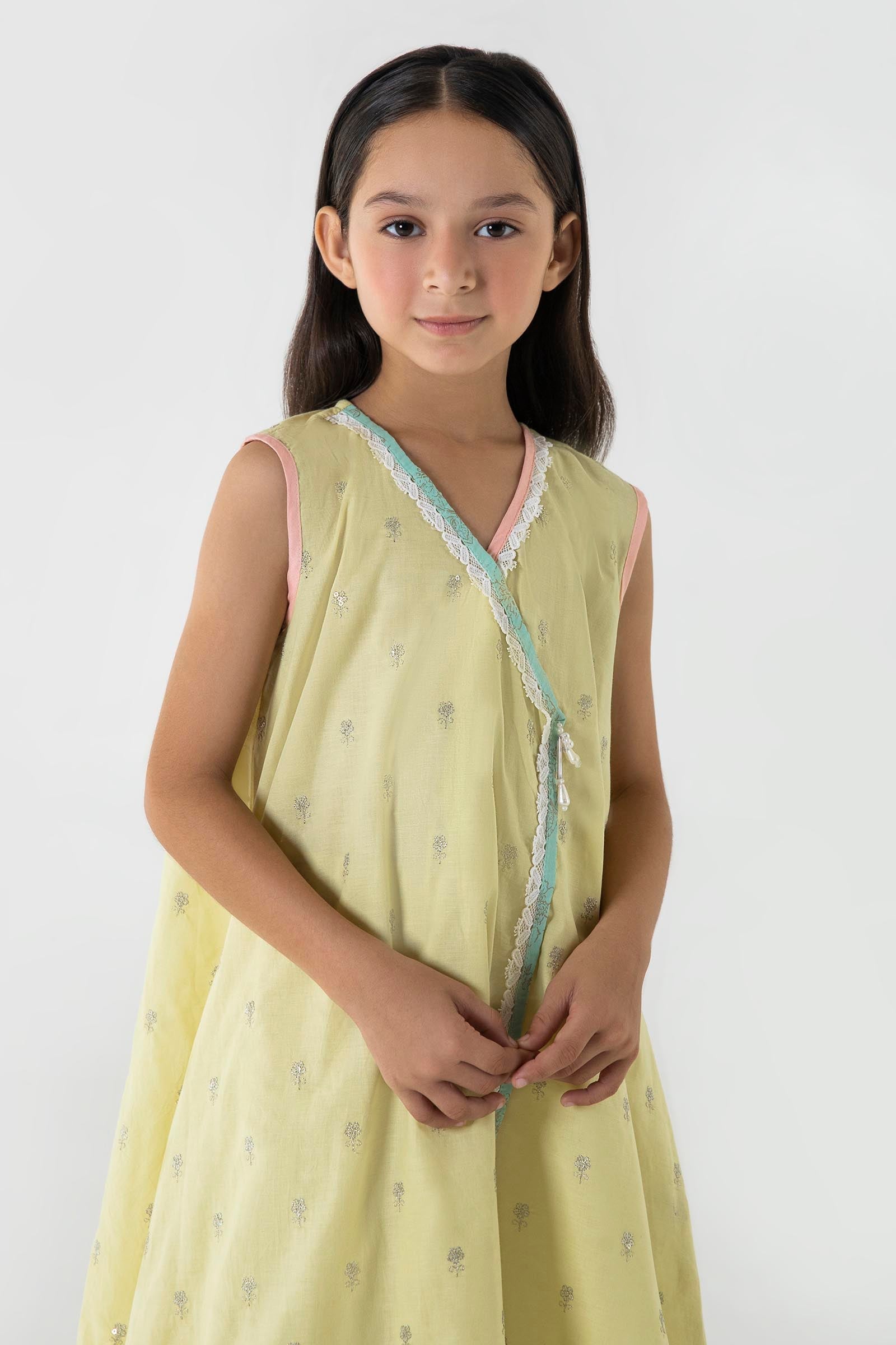 Stitched Embroidered Lawn Shirt + Flared Pant