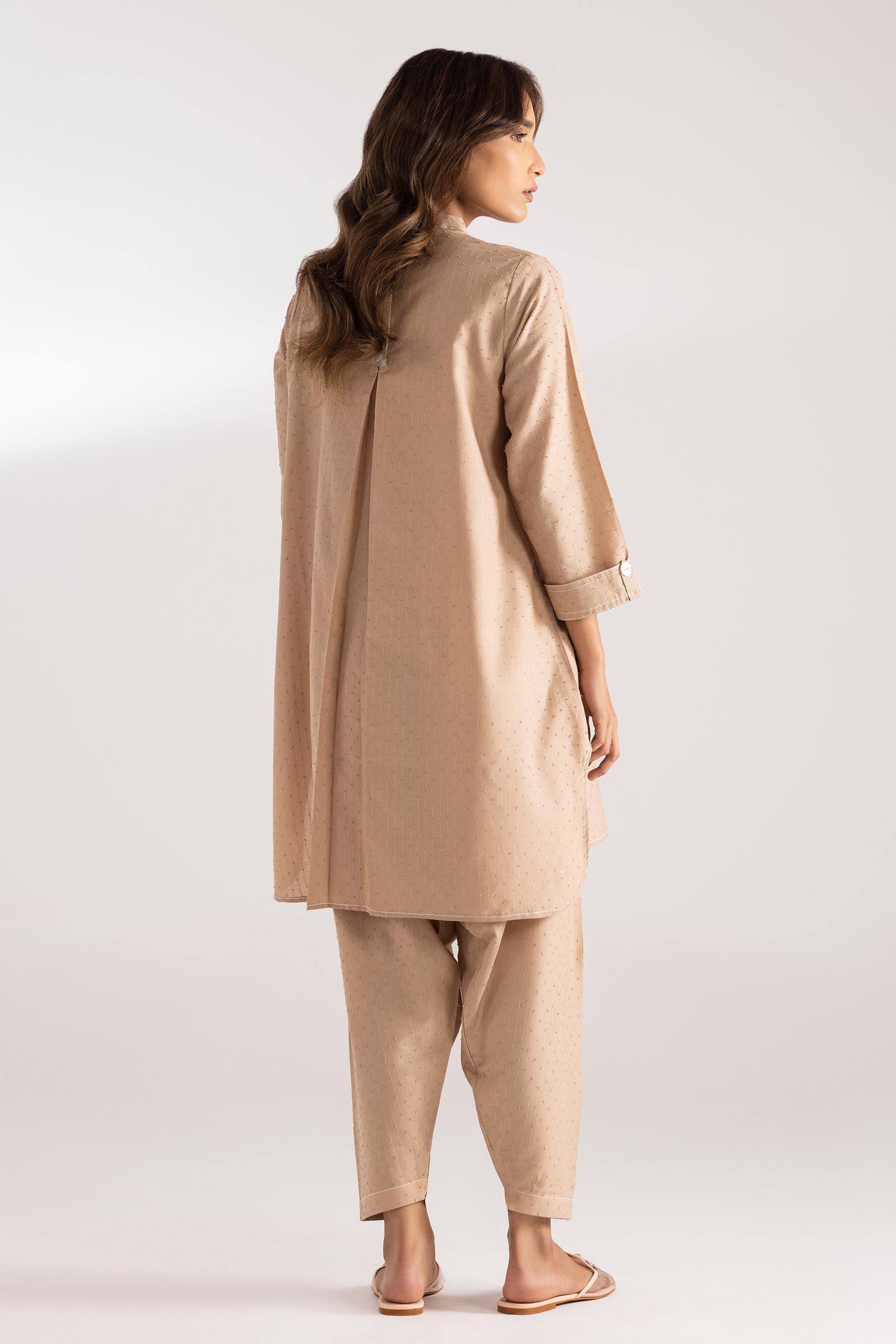 Stitched Dyed Cotton Brochia Set