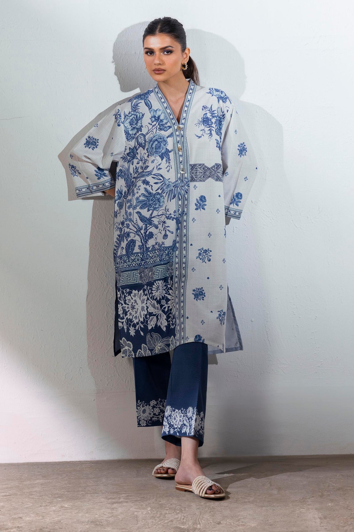Stitched Blended Jacquard Shirt