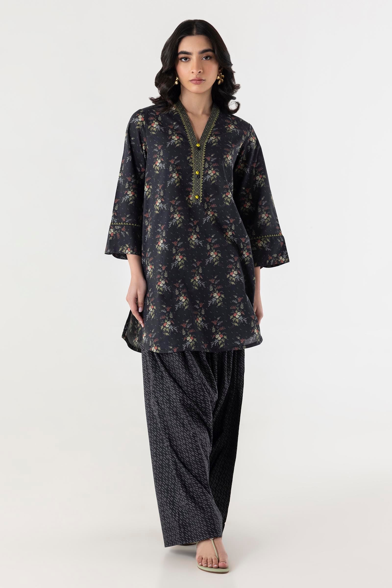 Stitched Printed Lawn Shirt