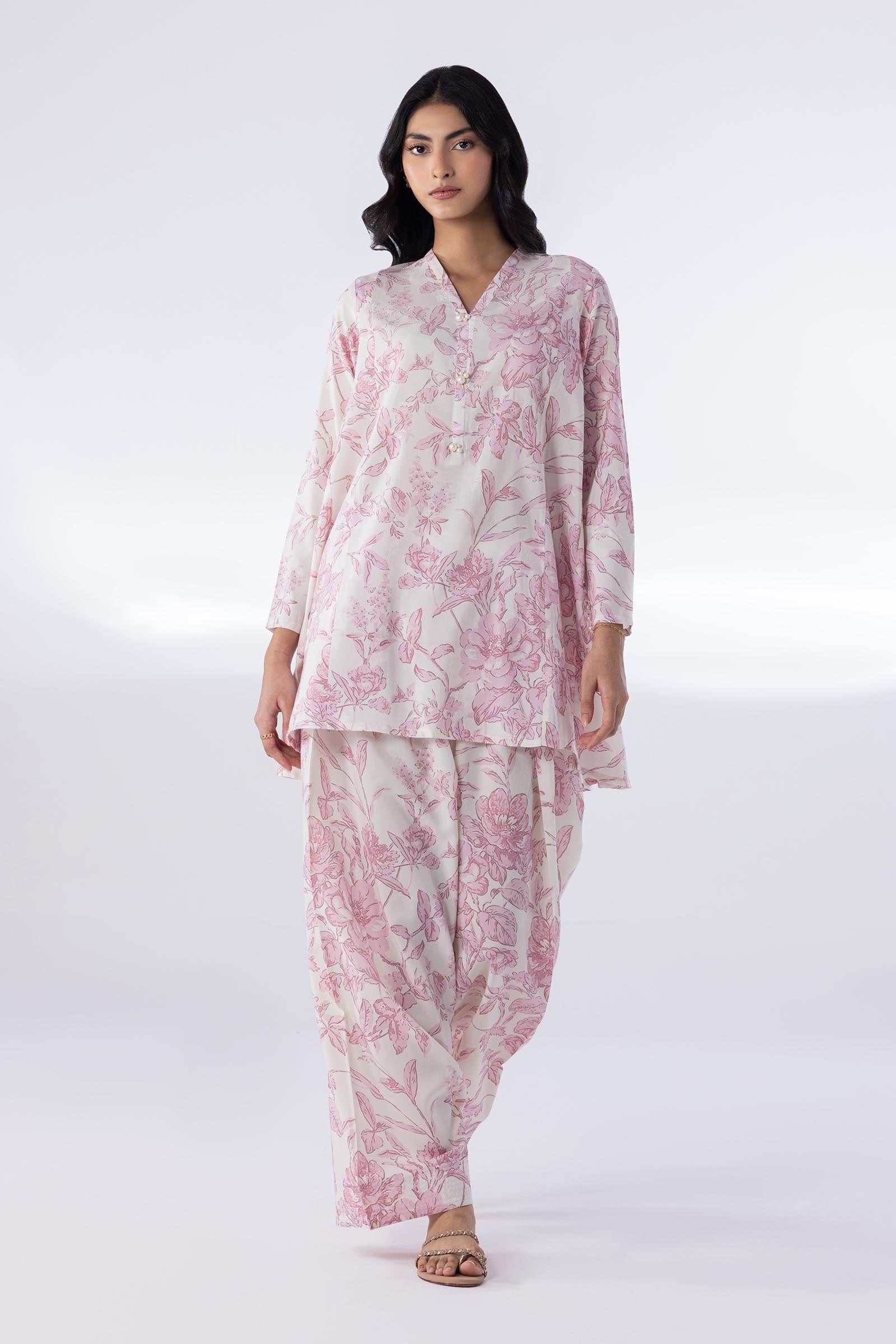 Stitched Printed Jacquard Shirt