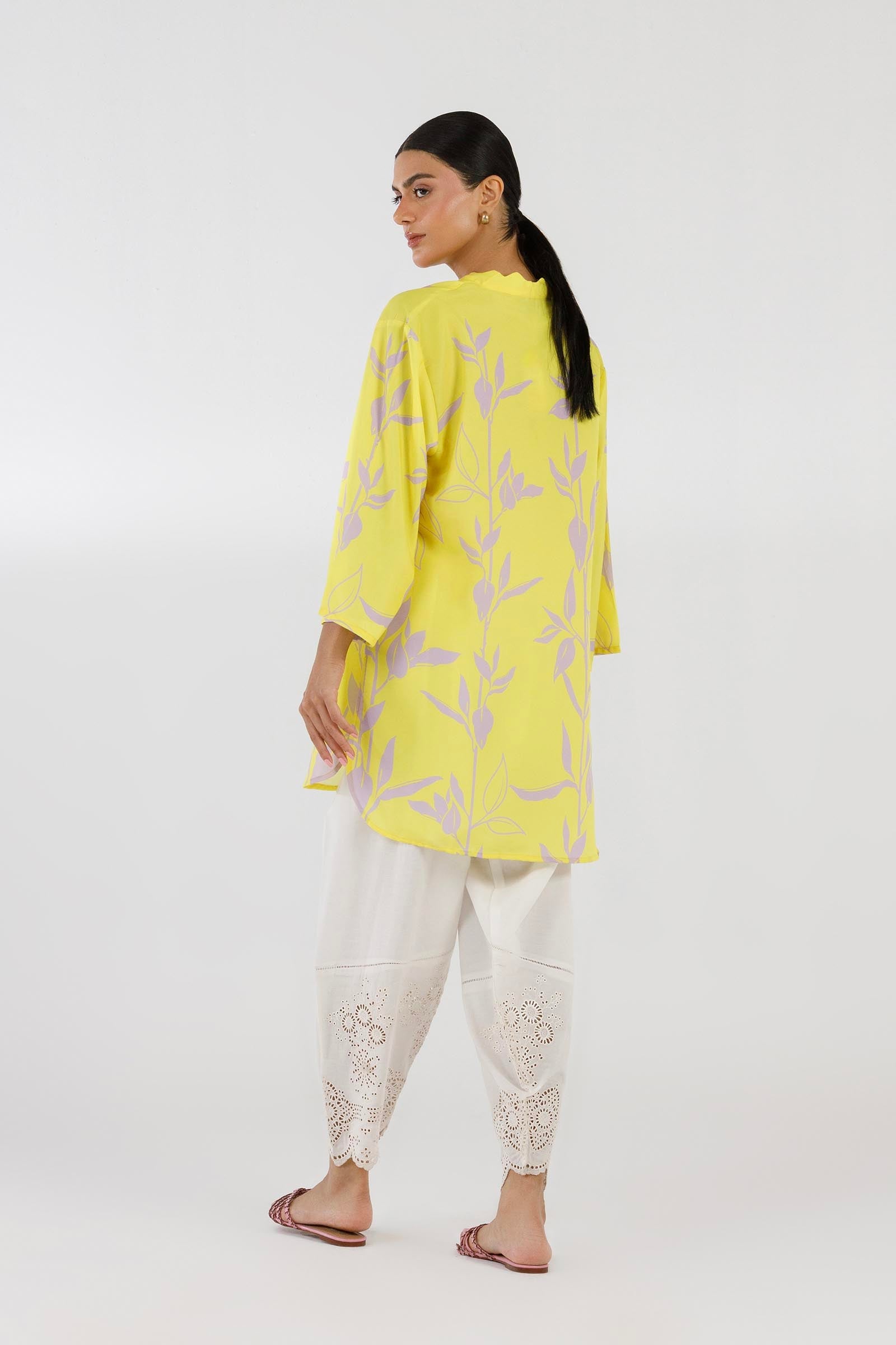 Stitched Printed Viscose Shirt