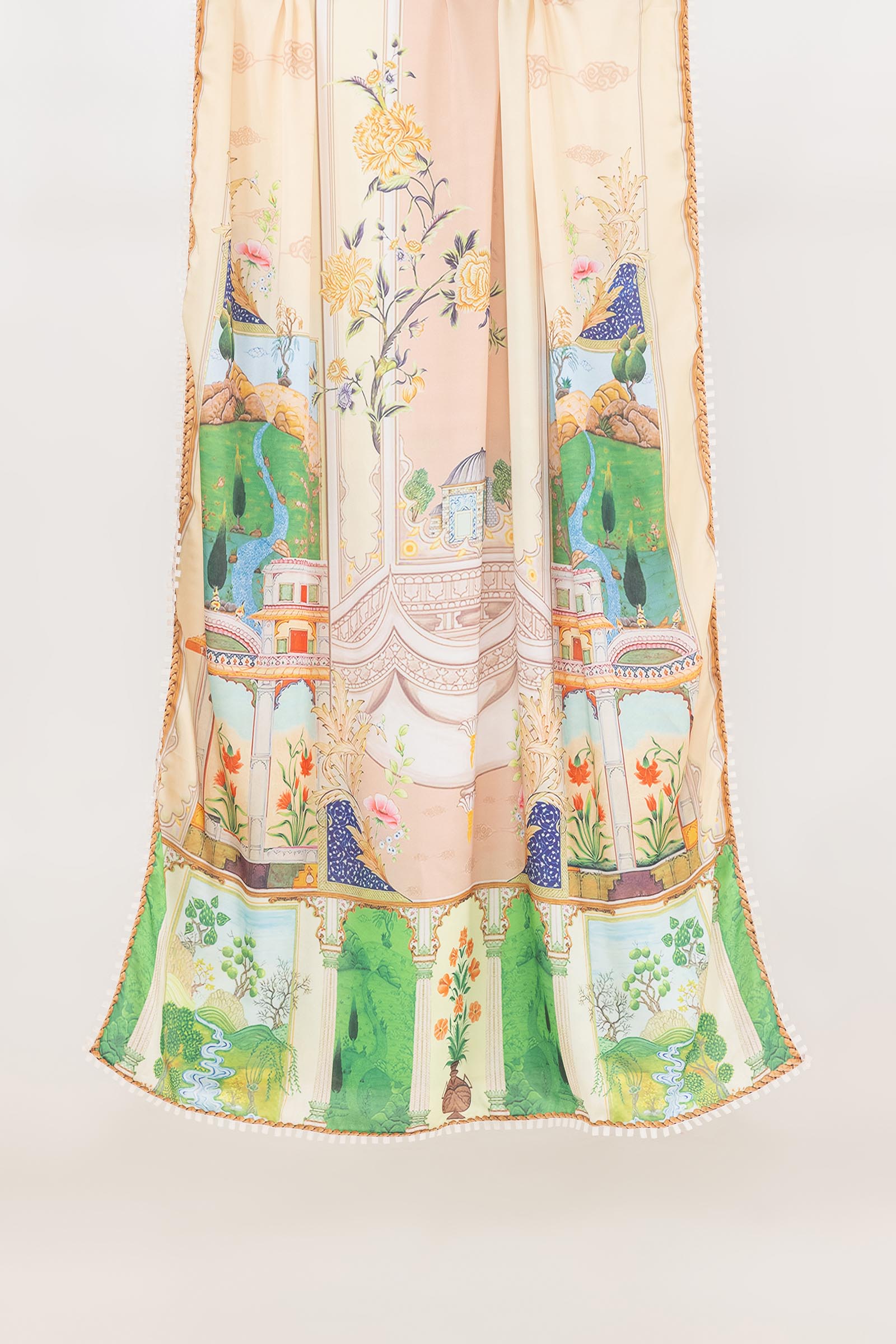 Stitched Silk Dupatta