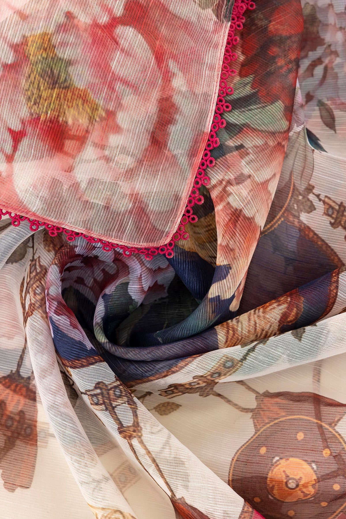 Slub Printed Dupatta