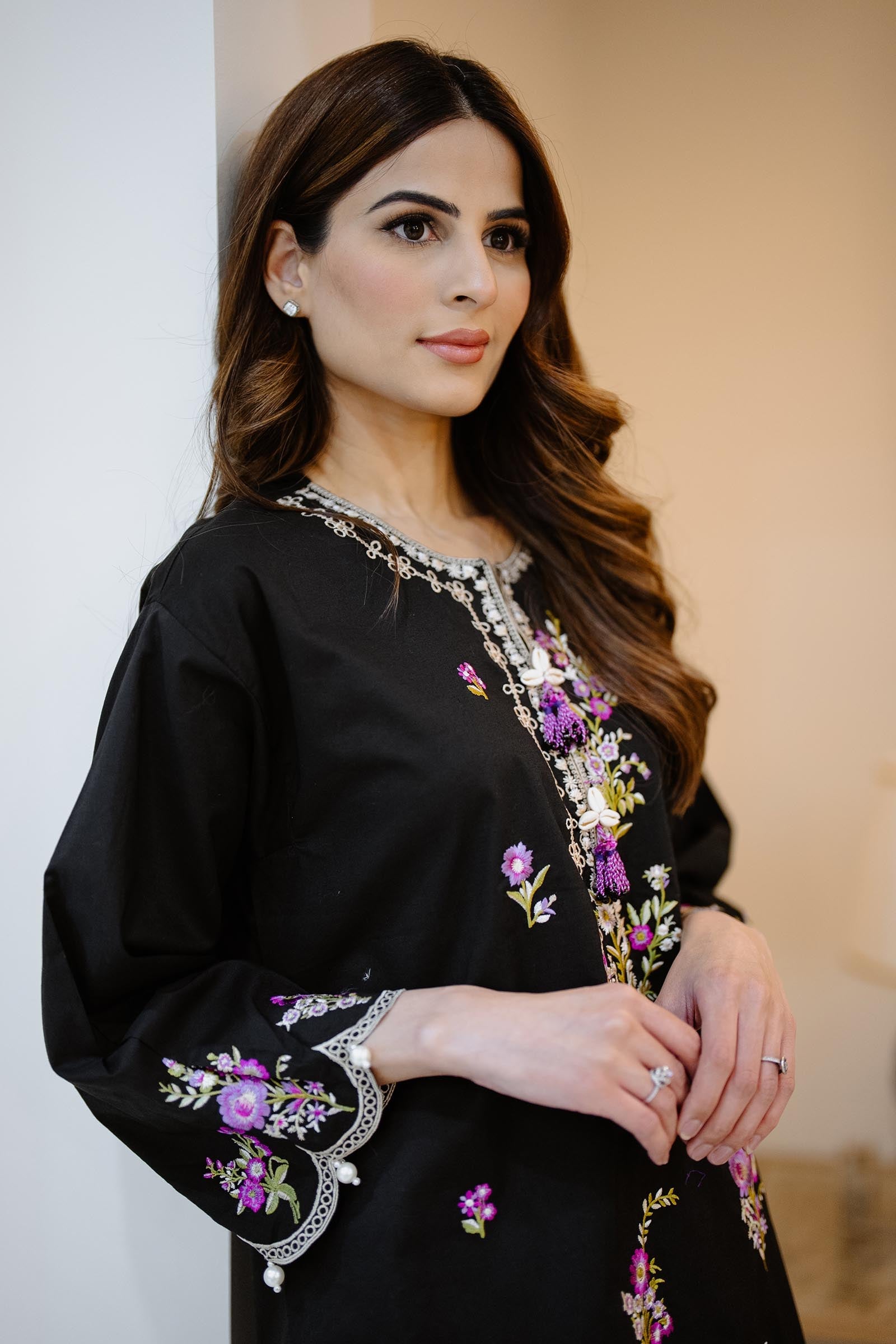 Stitched Lawn Embroidered Shirt + Shalwar