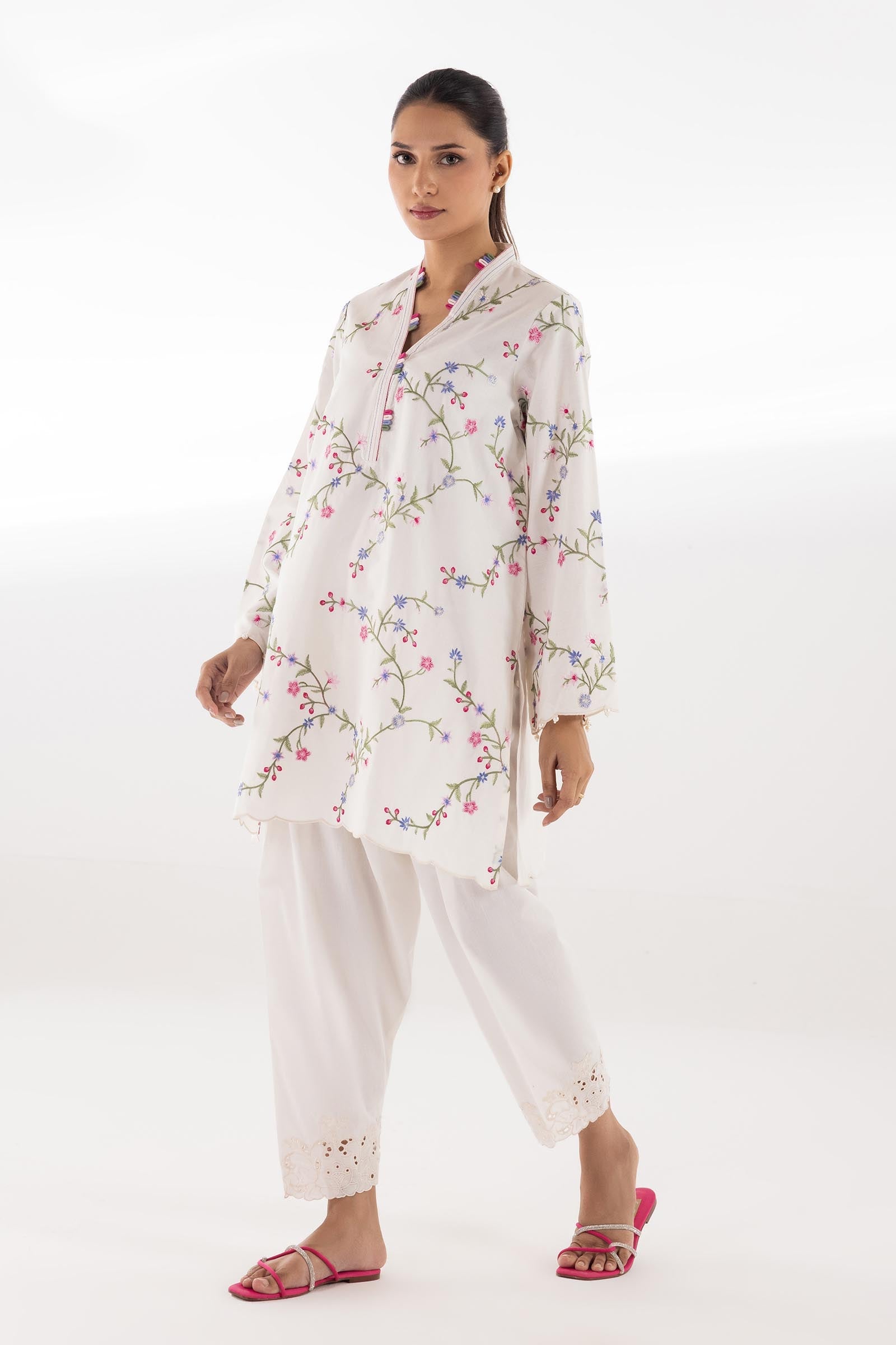 Stitched Embroidered Dobby Shirt