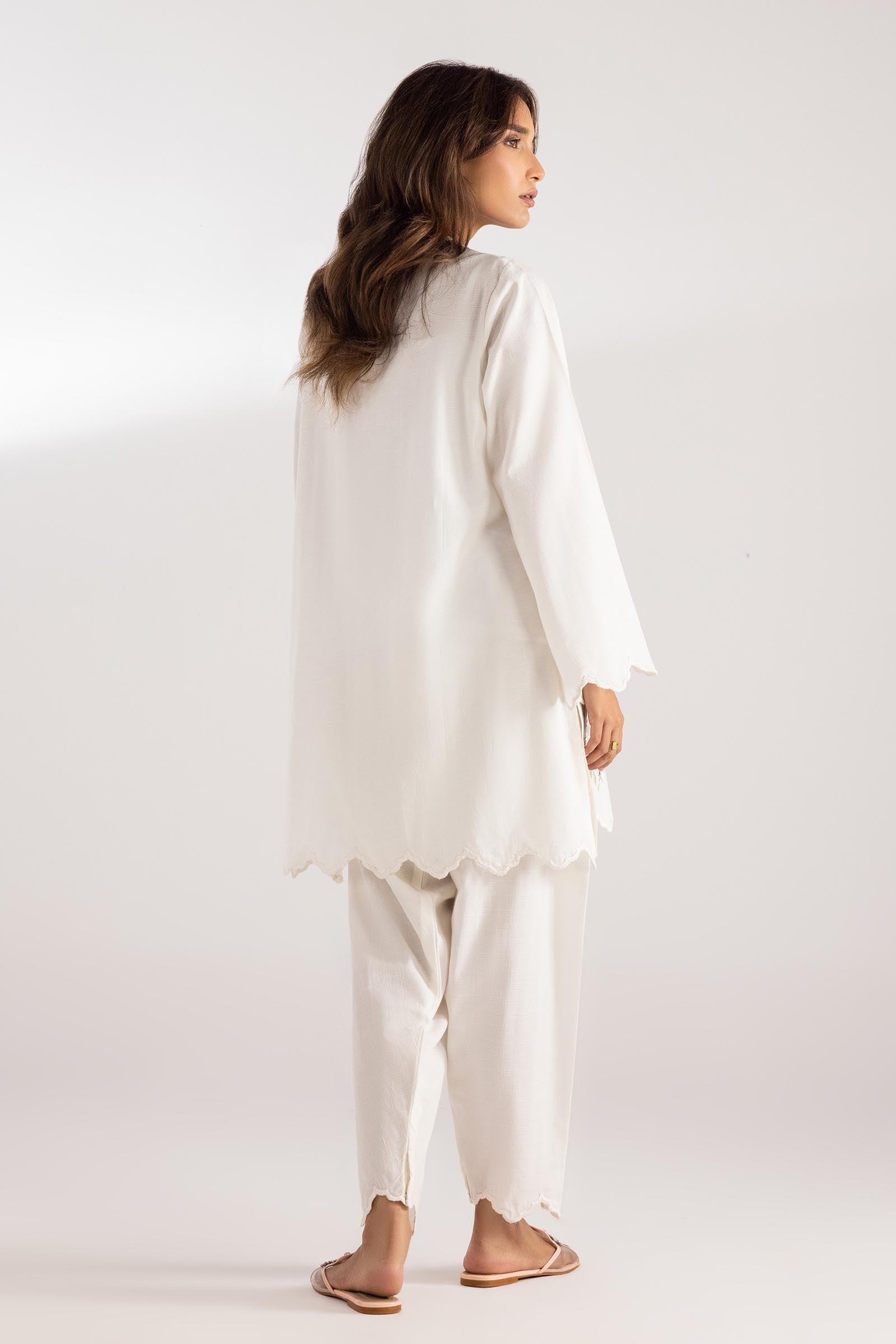 Stitched Cotton Embroidered Shirt + Shalwar