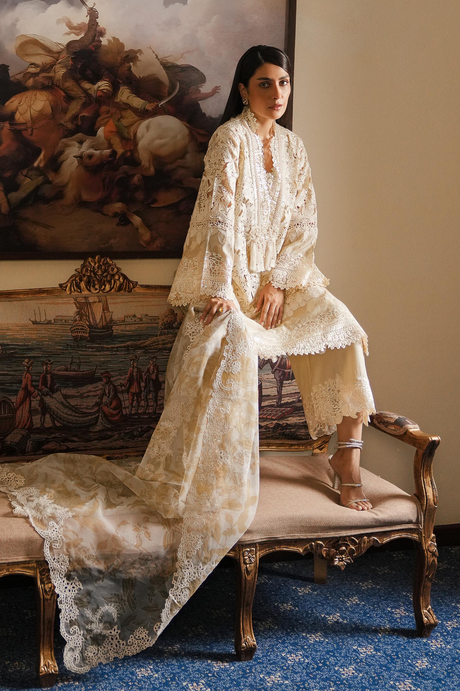 3 PC Embroidered Suit