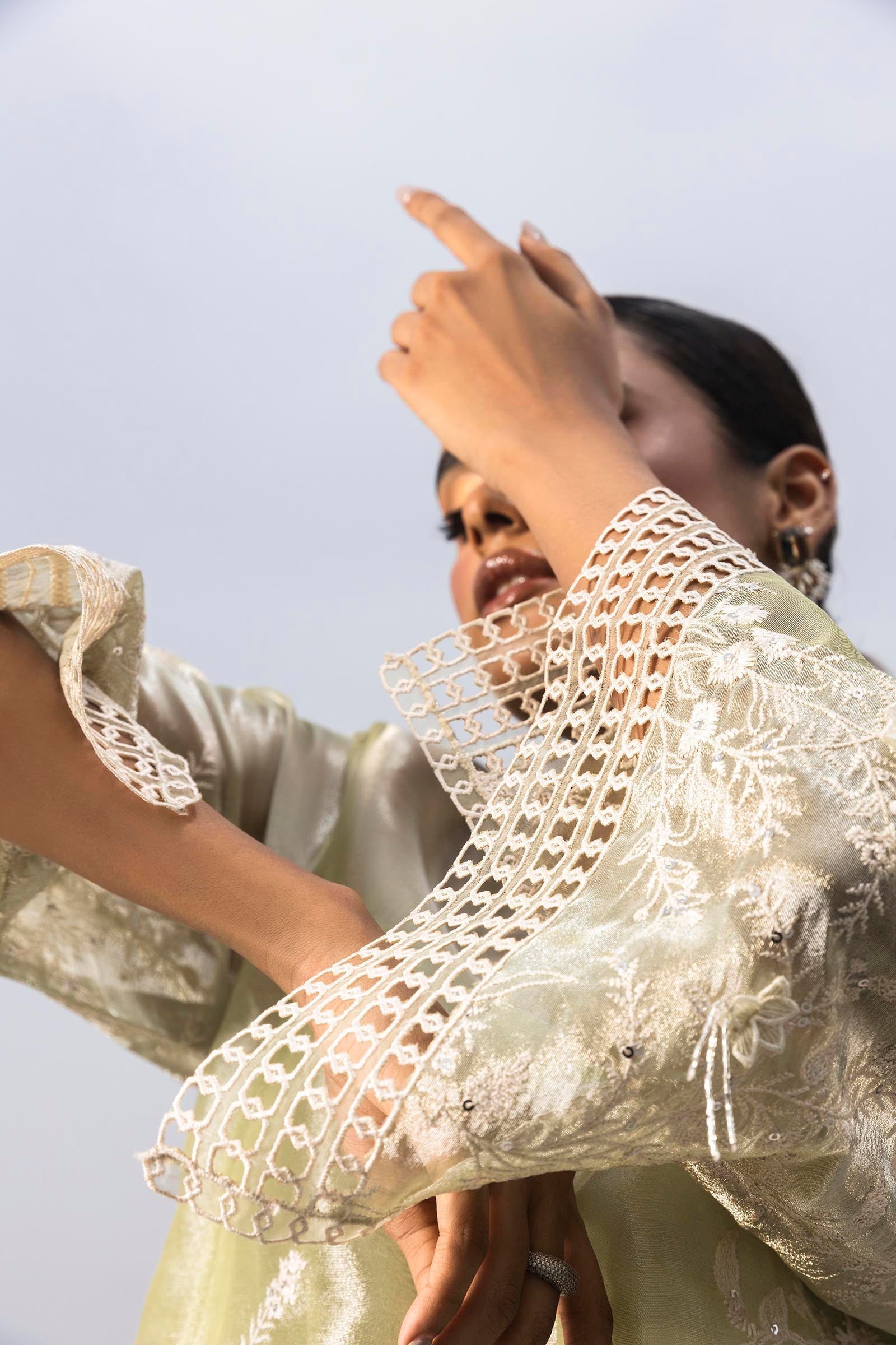 Stitched Luxury Embroidered Shirt + Bottom