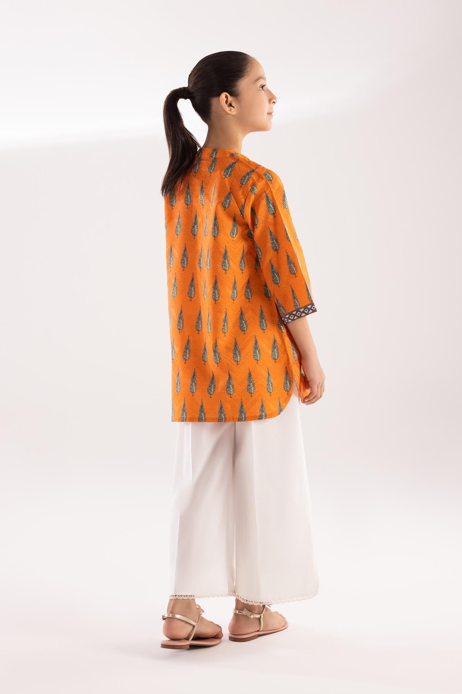 Stitched Kids Printed Jacquard Shirt