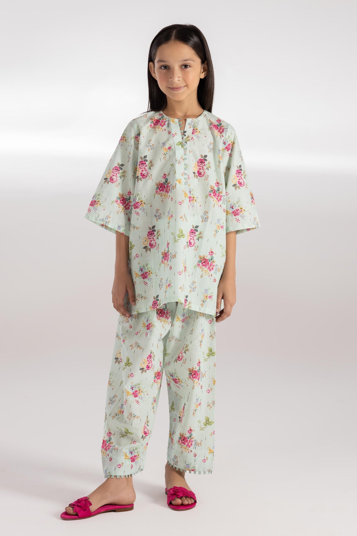 Stitched Kids Printed Shirt + Bottom