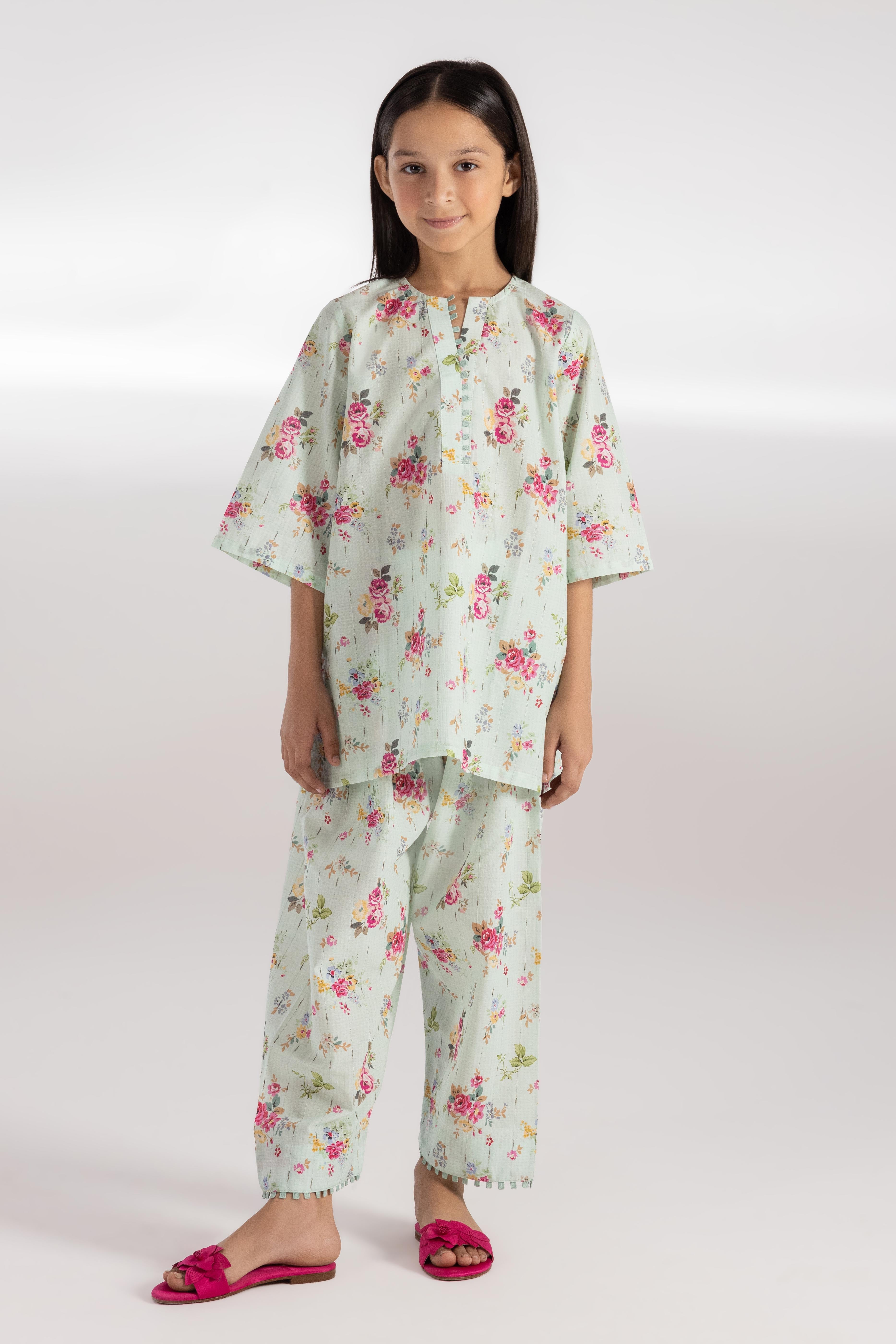 Stitched Kids Printed Shirt + Bottom