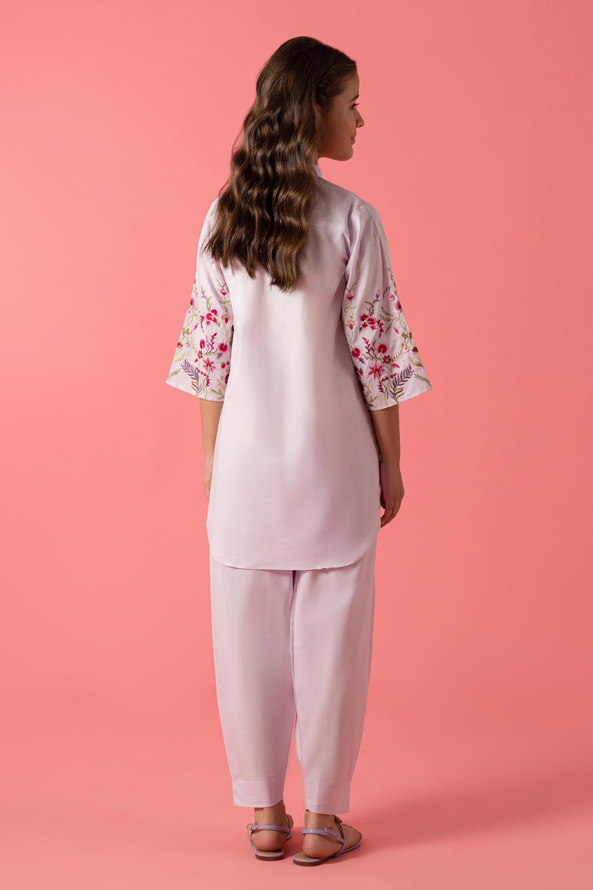 Stitched Kids Embroidered Lawn Shirt + Bottom