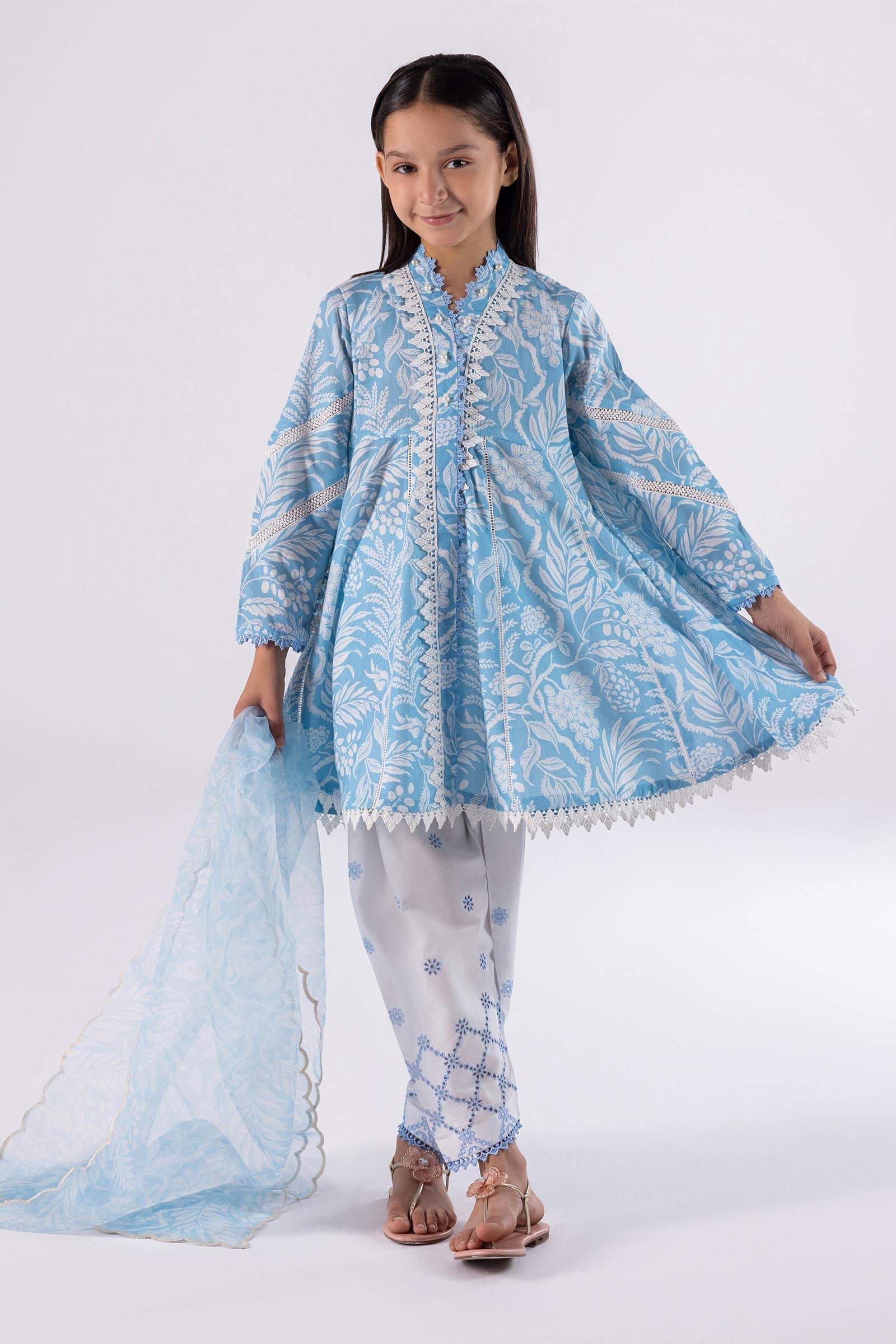 Stitched Kids Embroidered Suit