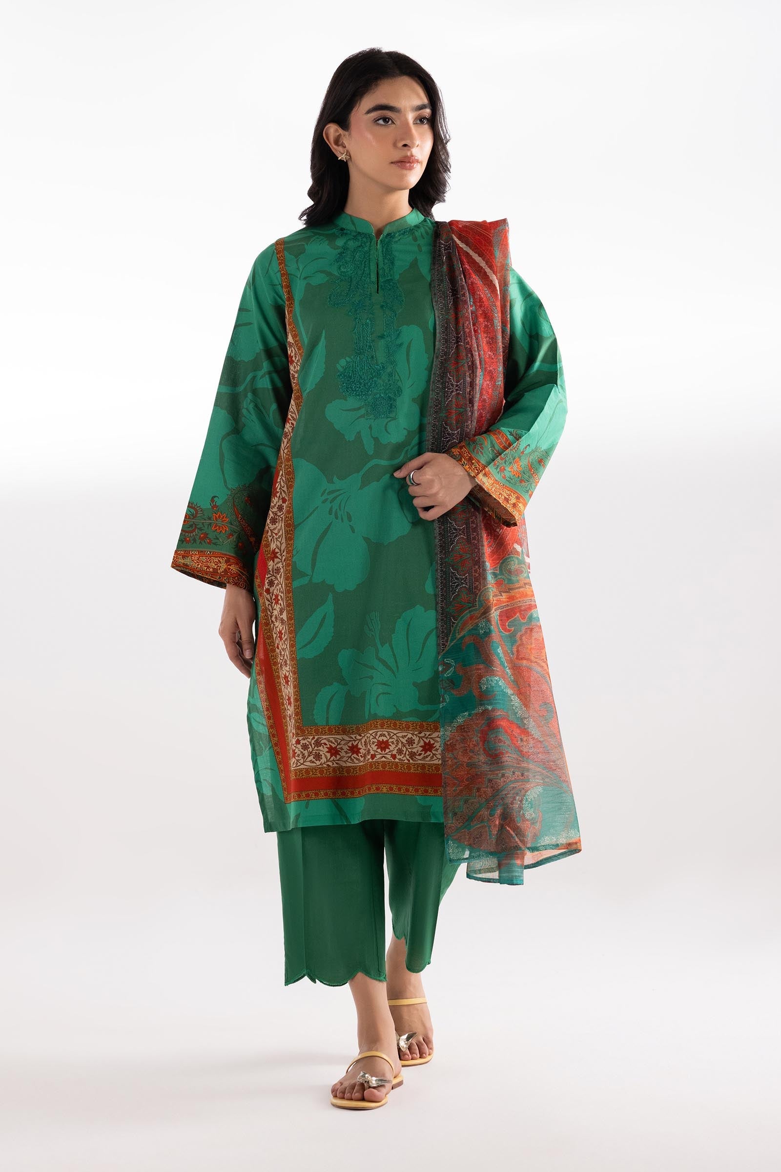 Stitched Printed Lawn Suit