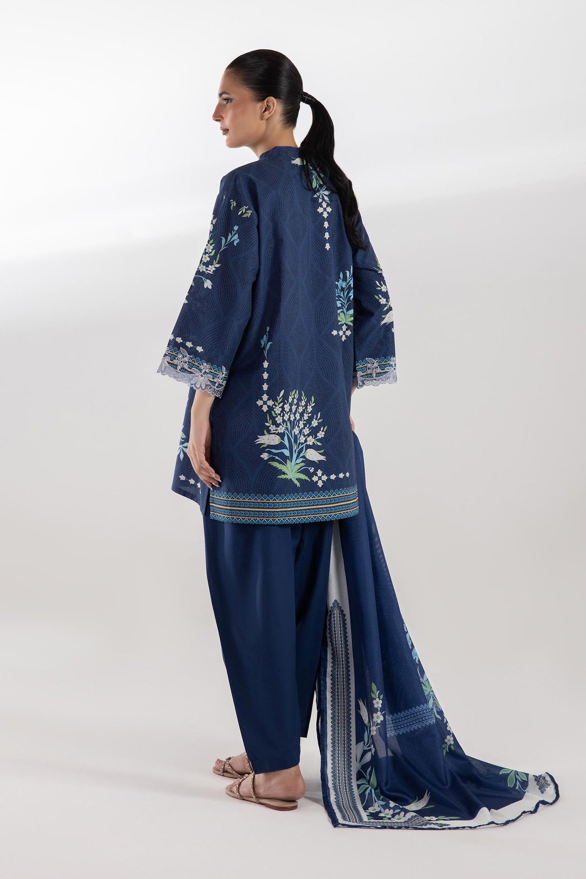 Stitched Printed Lawn Shirt + Shalwar