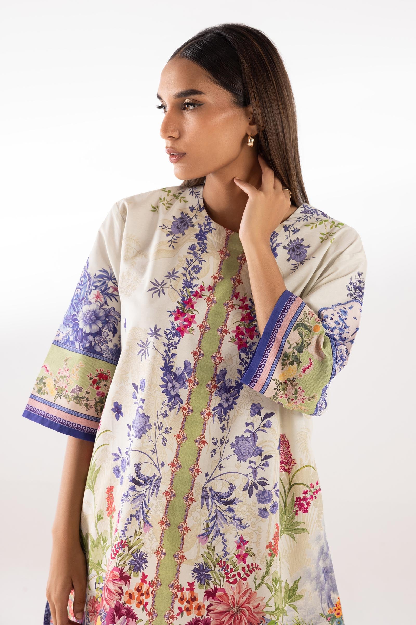 Stitched Printed Lawn Shirt + Shalwar