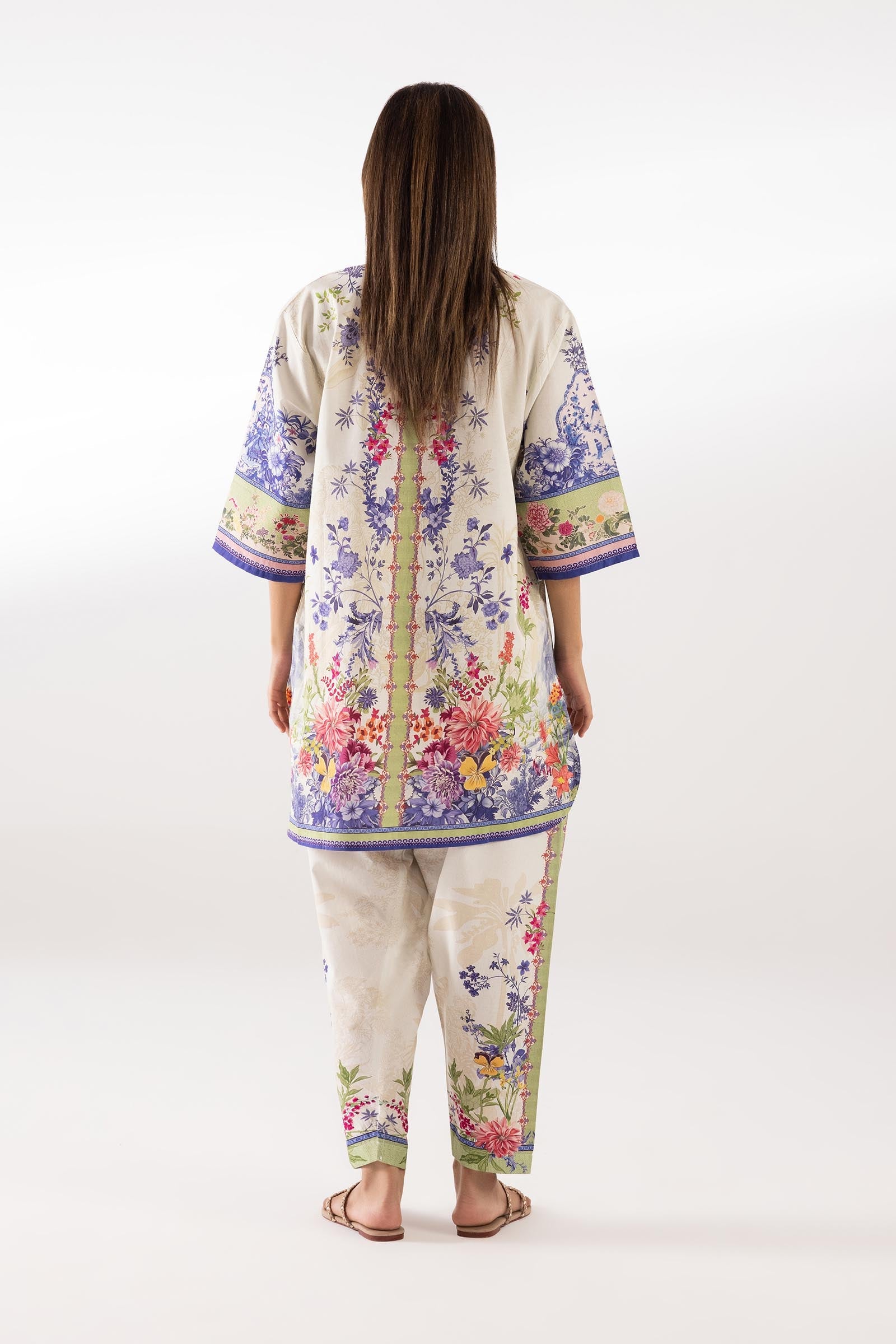 Stitched Printed Lawn Shirt + Shalwar