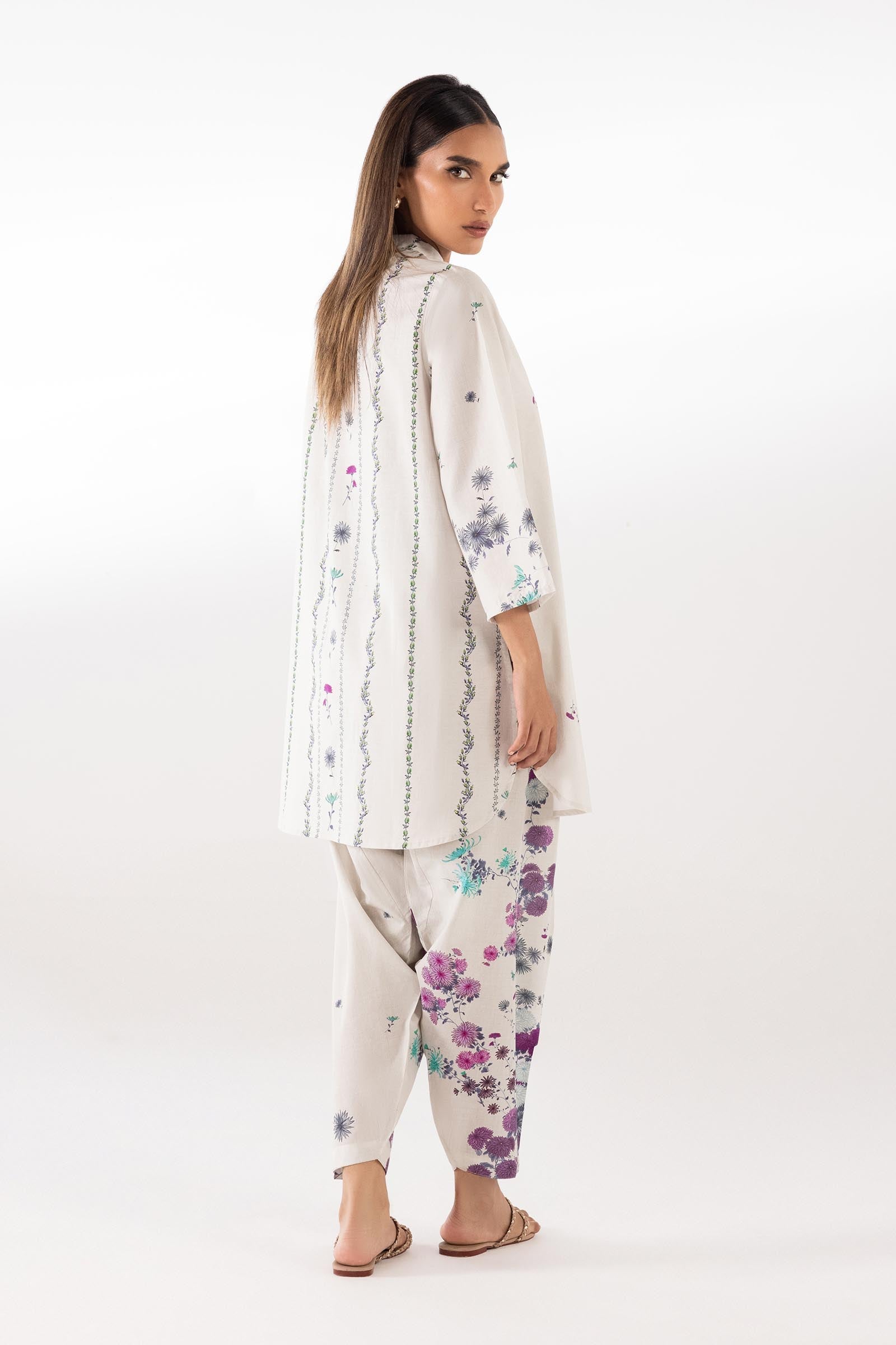 Stitched Printed Lawn Shirt + Shalwar